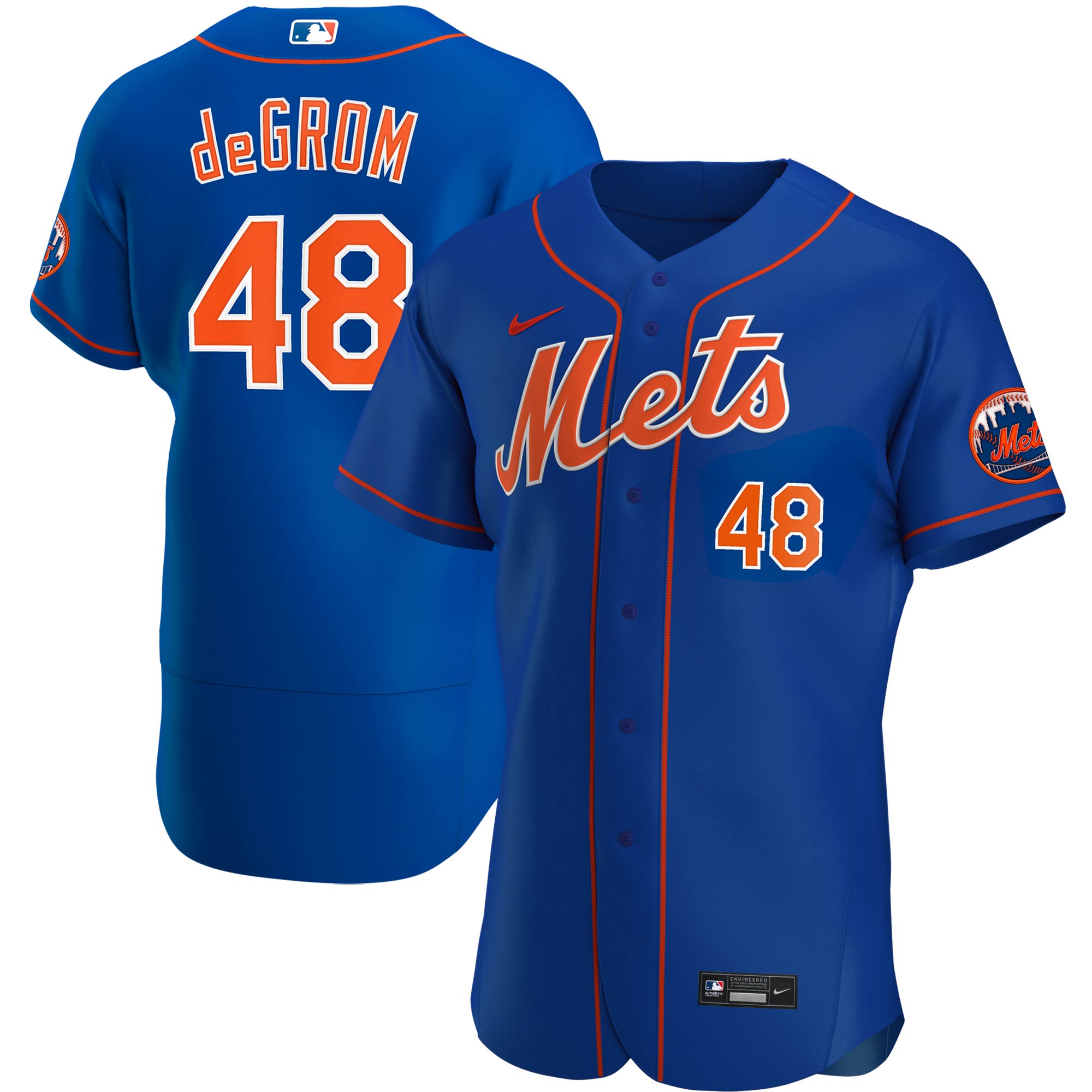 Jacob deGrom New York Mets  Alternate Authentic Player Jersey - Royal