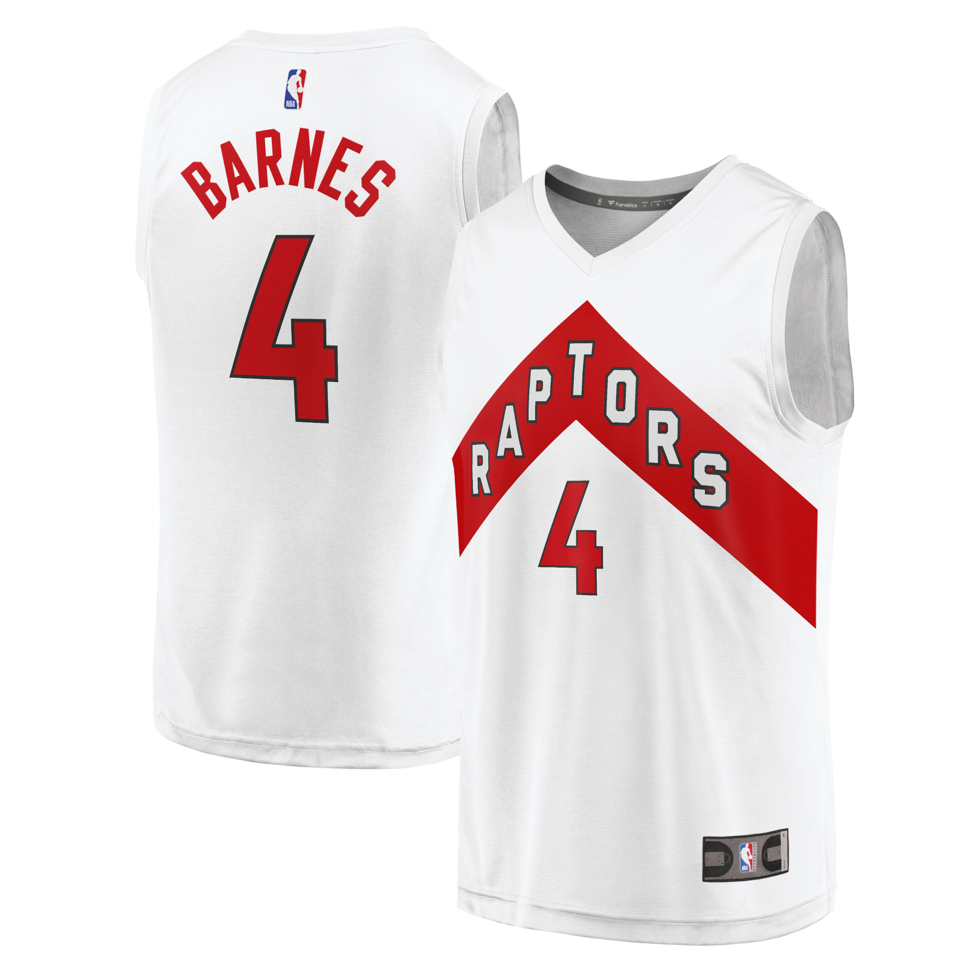 Scottie Barnes Toronto Raptors Fanatics Youth Fast Break Player Jersey White - Association Edition