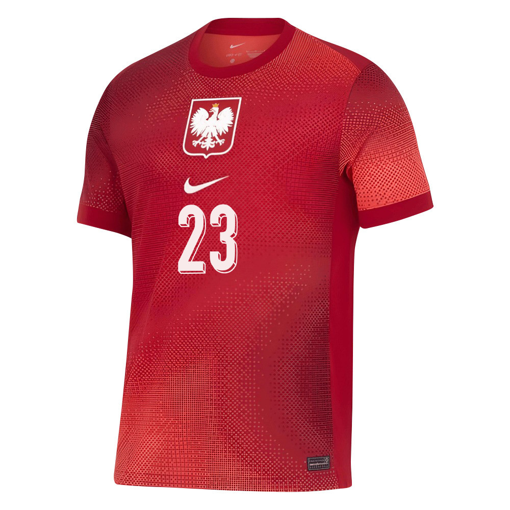 Adrian Benedyczak 23 Poland National Team 2024/25 Away Men Jersey - Red