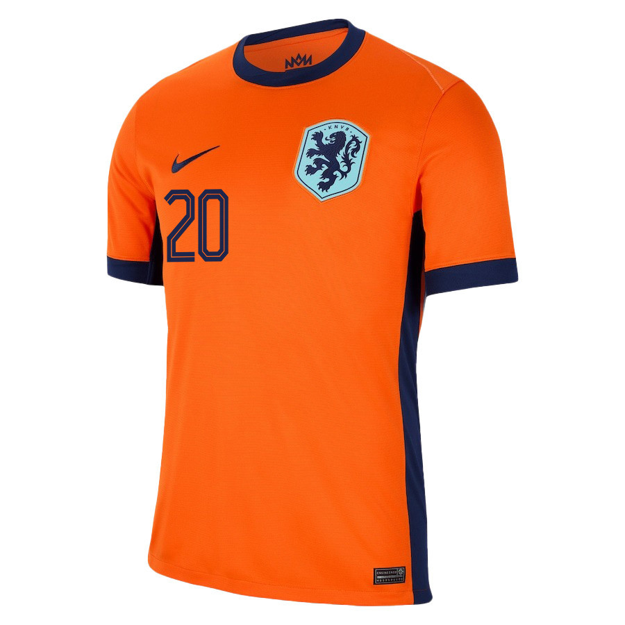 Ryan Gravenberch 20 Netherlands National Team 2024/25 Home Men Jersey - Orange