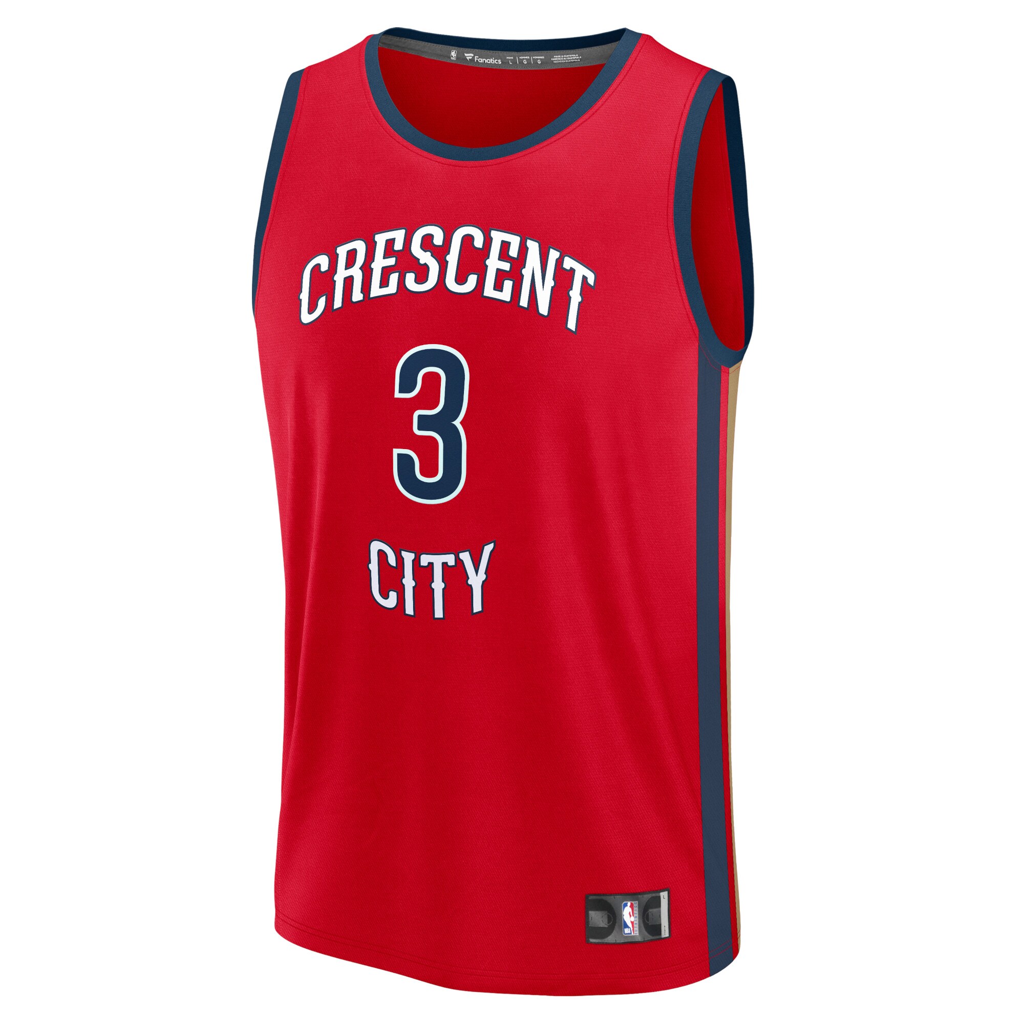 CJ McCollum New Orleans Pelicans Fanatics Fast Break Replica Jersey - Statement Edition - Red