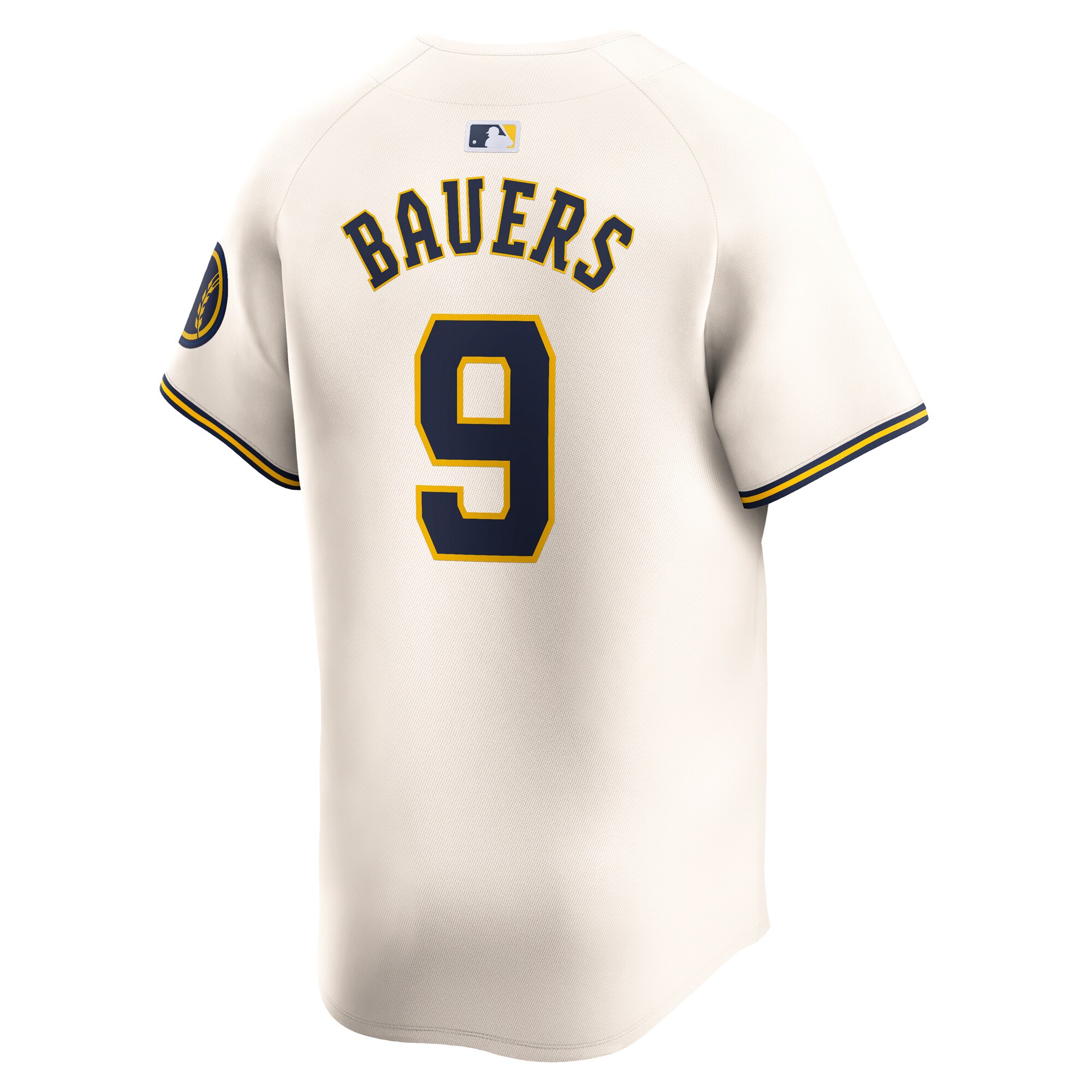 Jake Bauers Milwaukee Brewers  Home Limited Player Jersey - Cream