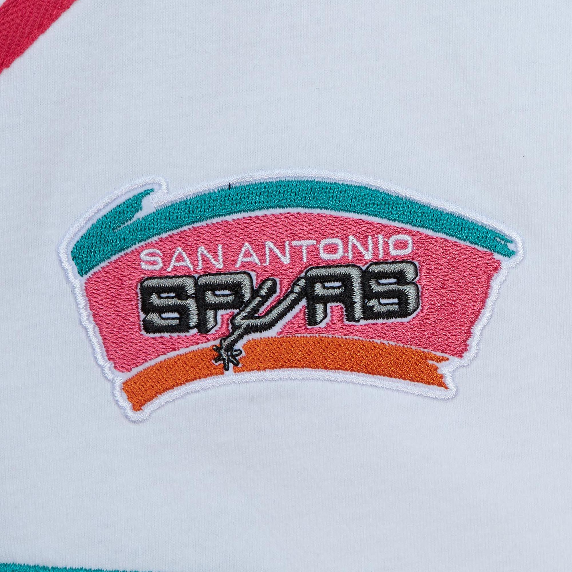 San Antonio Spurs Mitchell & Ness Practice Day Baseball Jersey - White