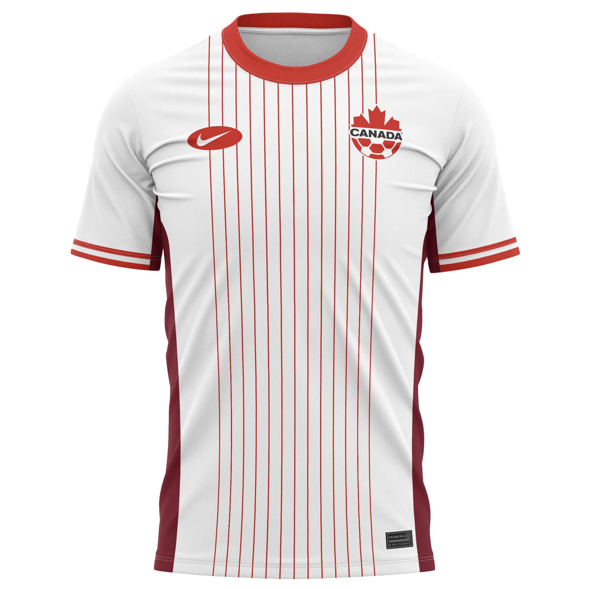 Canada National Team 2024 Away Kits AOP T-shirt - White