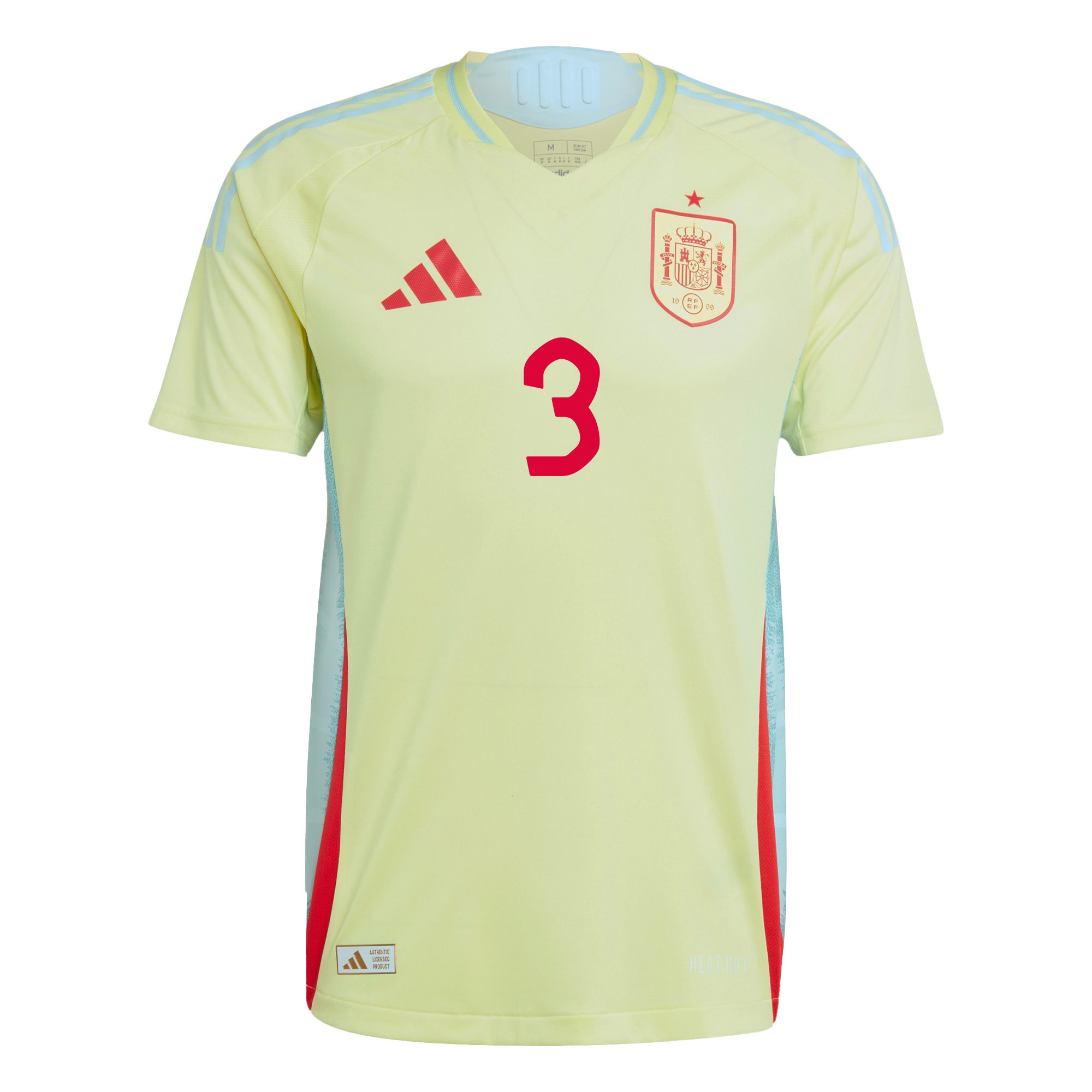 Alfonso Pedraza 3 Spain National Team 2024 Away Men Jersey - Yellow