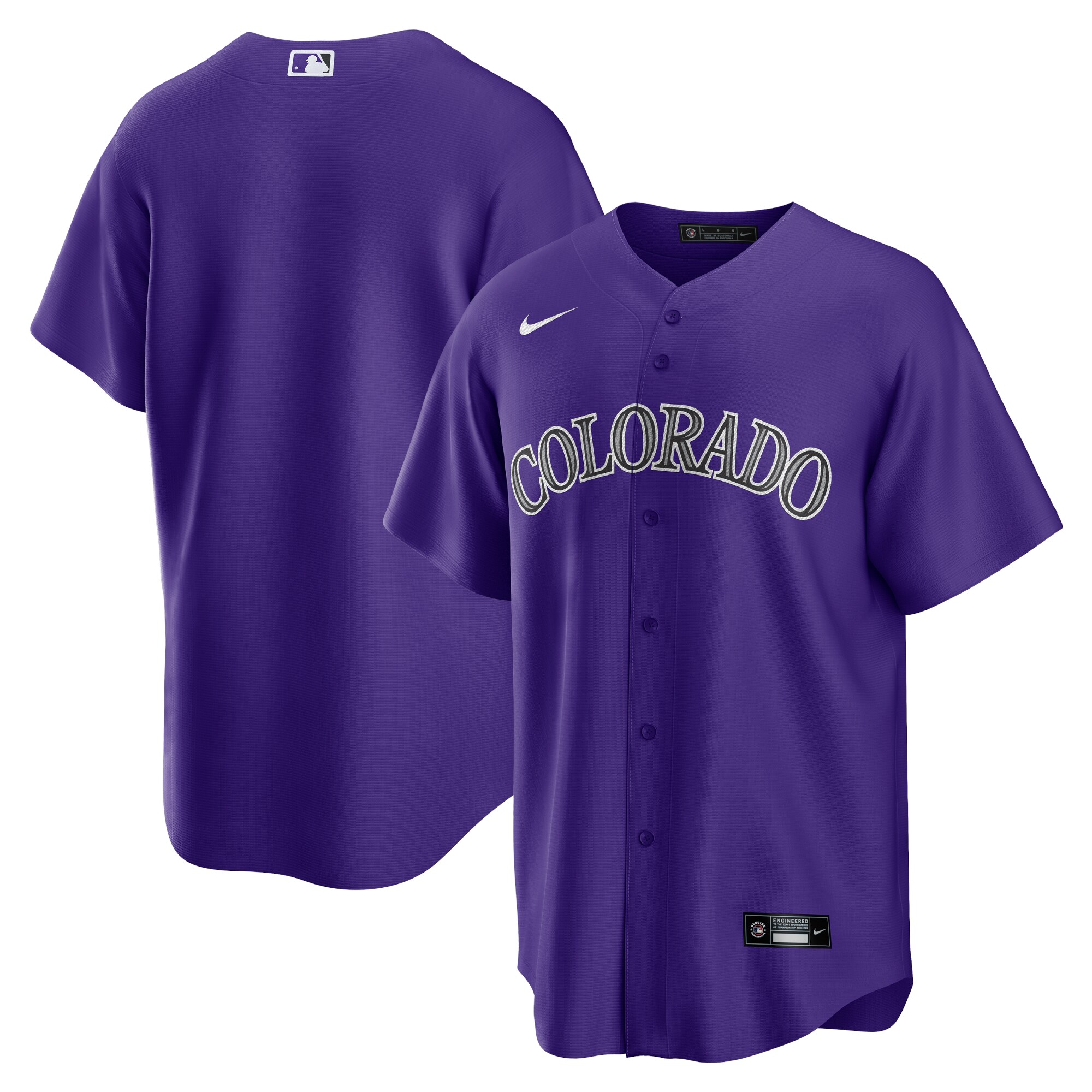 Colorado Rockies  Alternate Replica Team Jersey - Purple