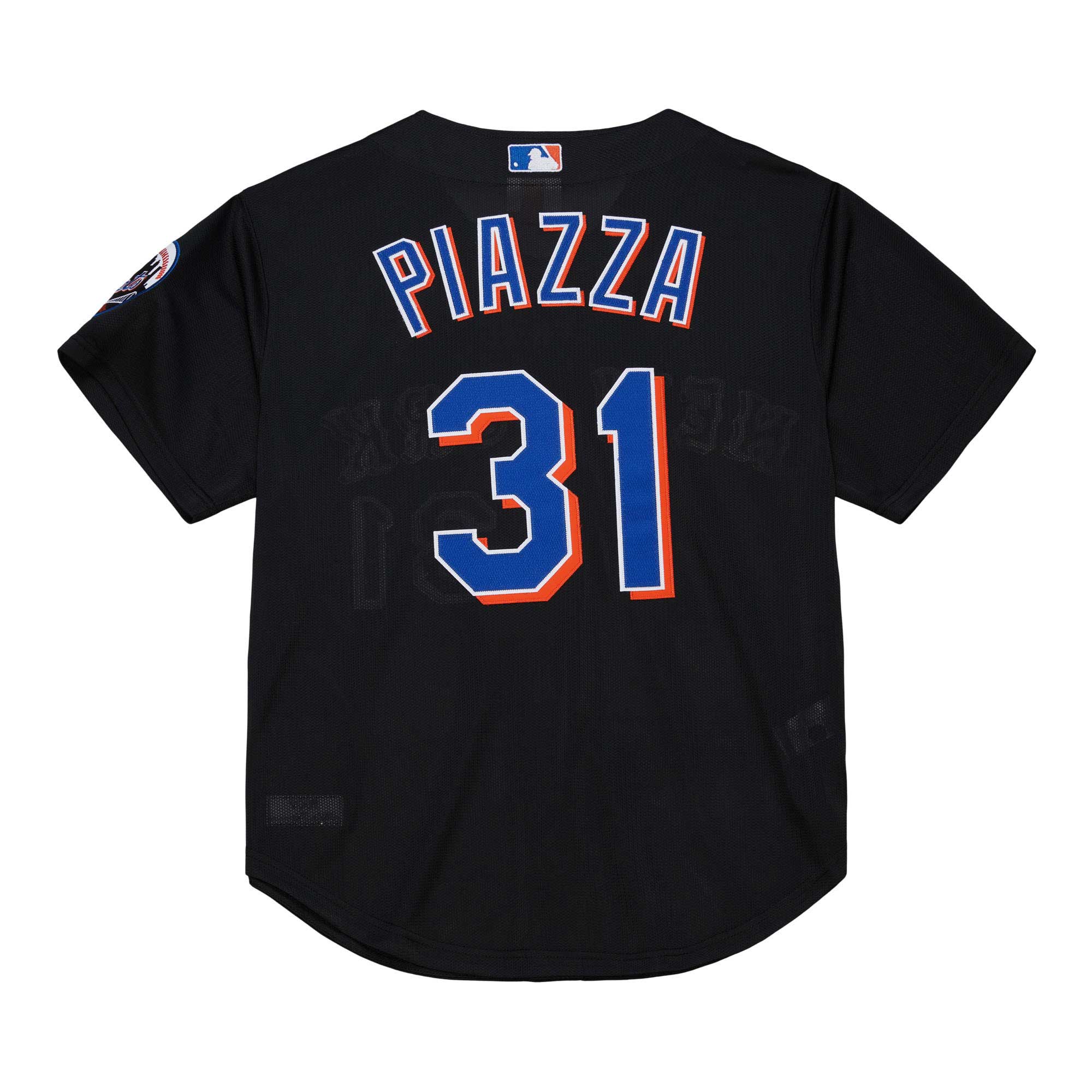 Mike Piazza New York Mets Mitchell & Ness Cooperstown Collection 2000 Batting Practice Jersey - Black