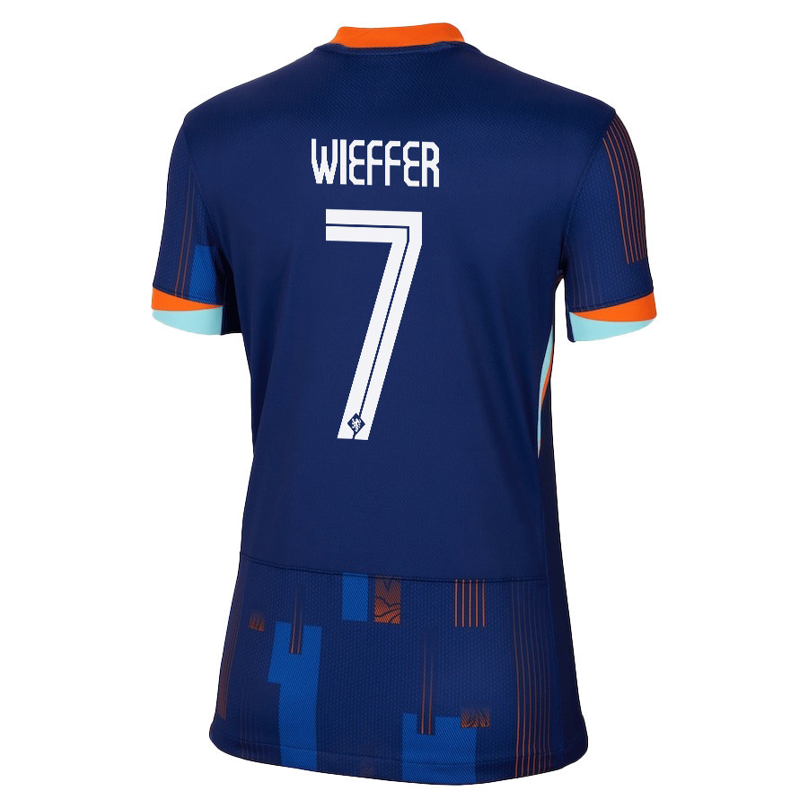 Mats Wieffer 7 Netherlands National Team 2024/25 Away WOMEN Jersey - Navy