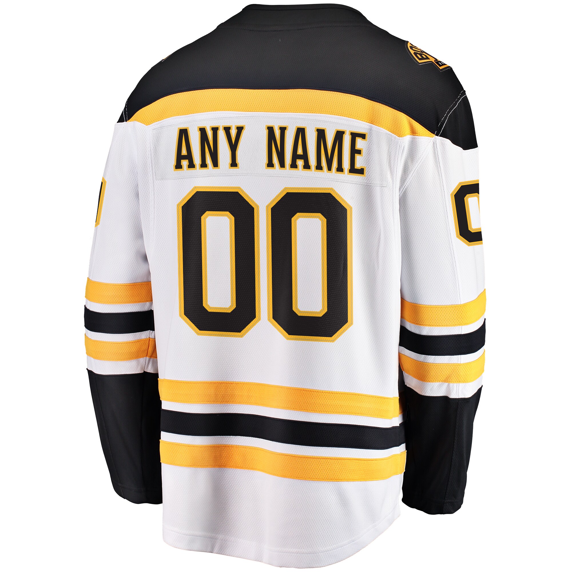 Boston Bruins Fanatics Away Breakaway Custom Jersey - White