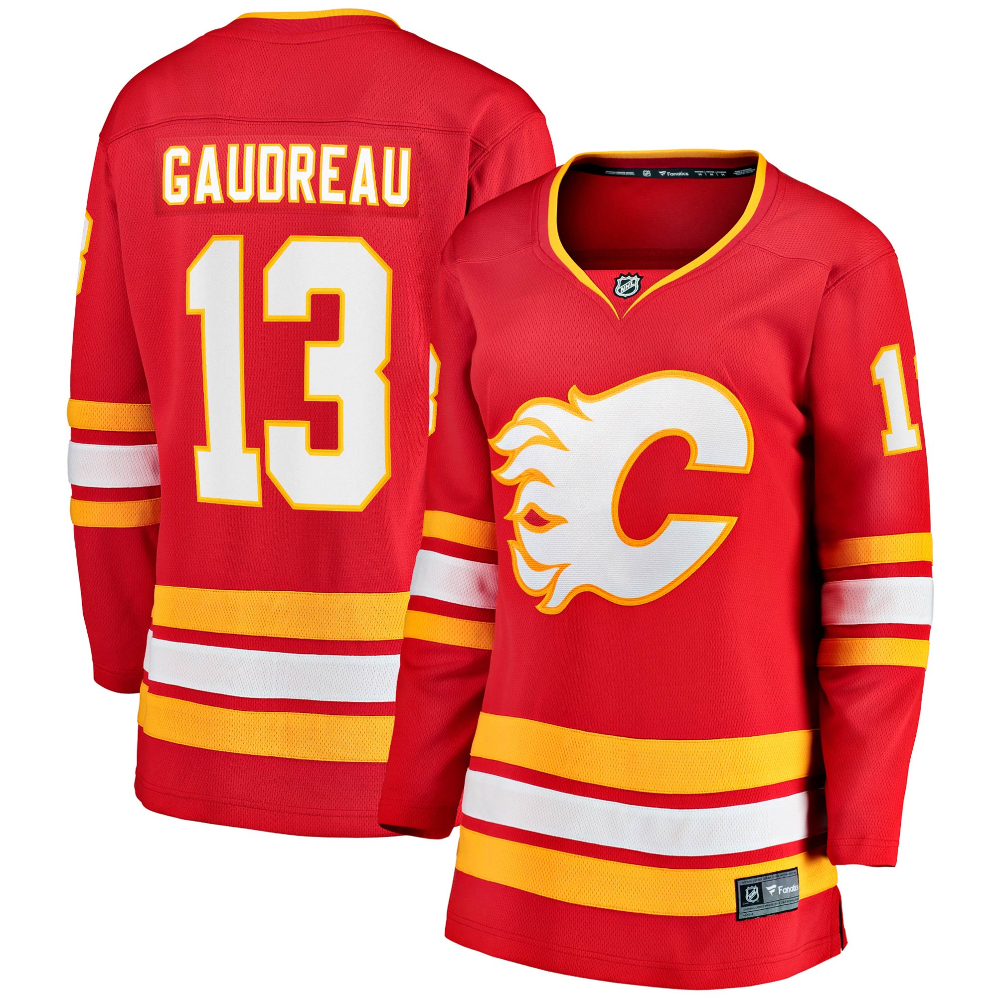 Johnny Gaudreau Calgary Flames Fanatics Women's Home Premier Breakaway Player Jersey - Red