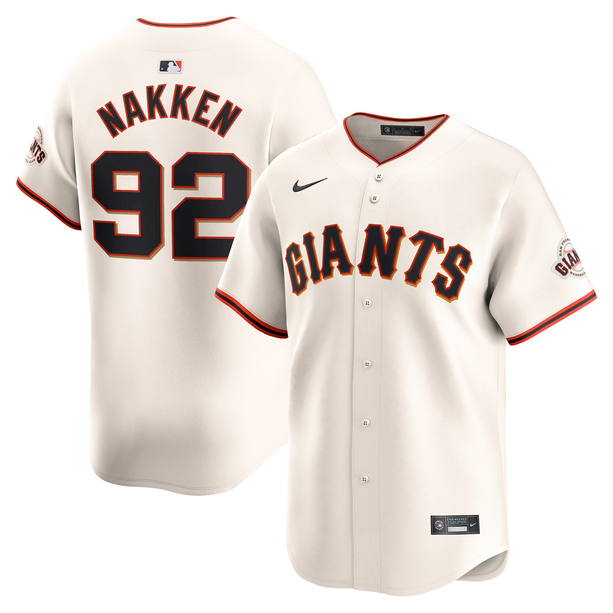 Alyssa Nakken San Francisco Giants  Home Limited Player Jersey\u00c2\u00a0\u00e2\u20ac\u201c Cream