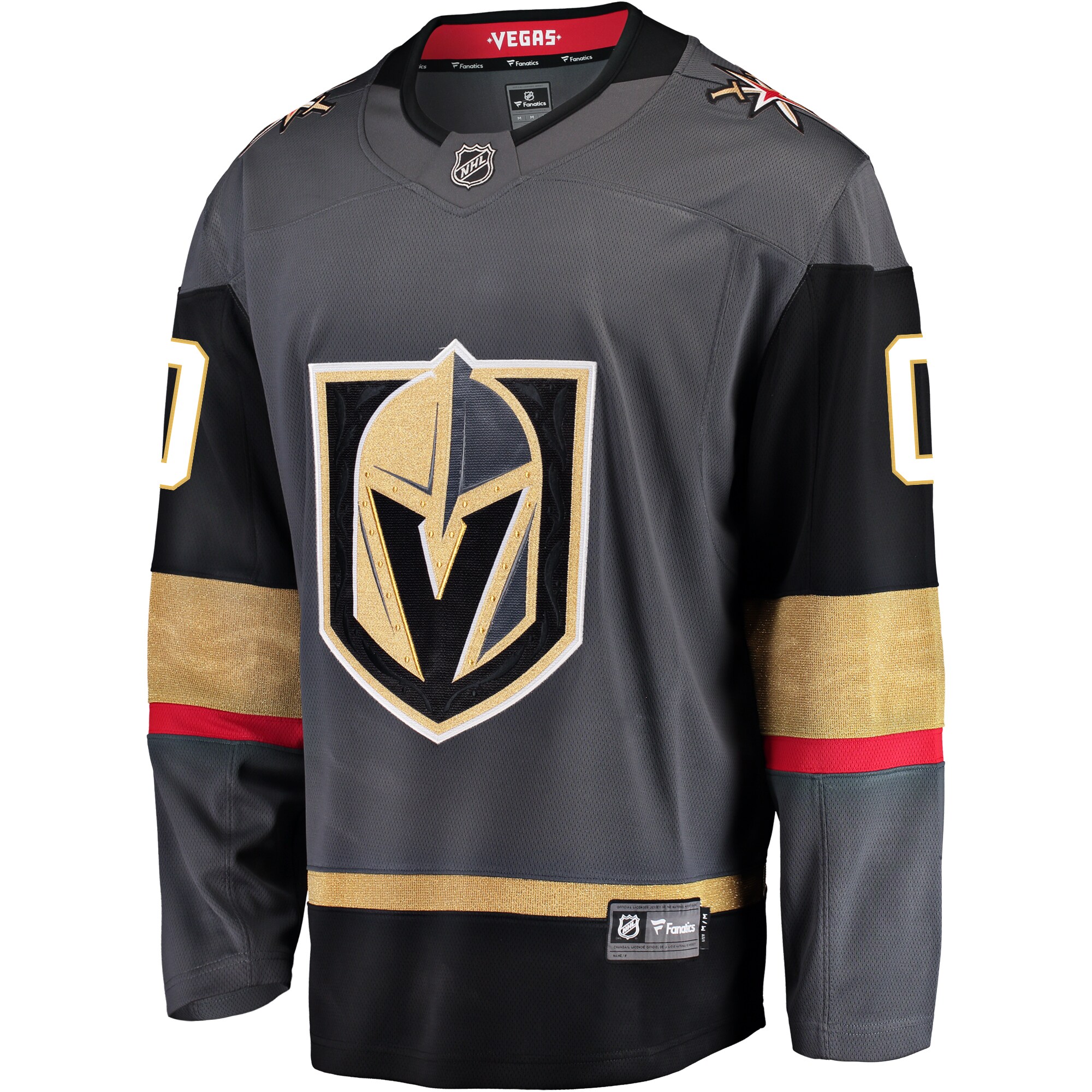 Vegas Golden Knights Fanatics Alternate Breakaway Custom Jersey - Gray