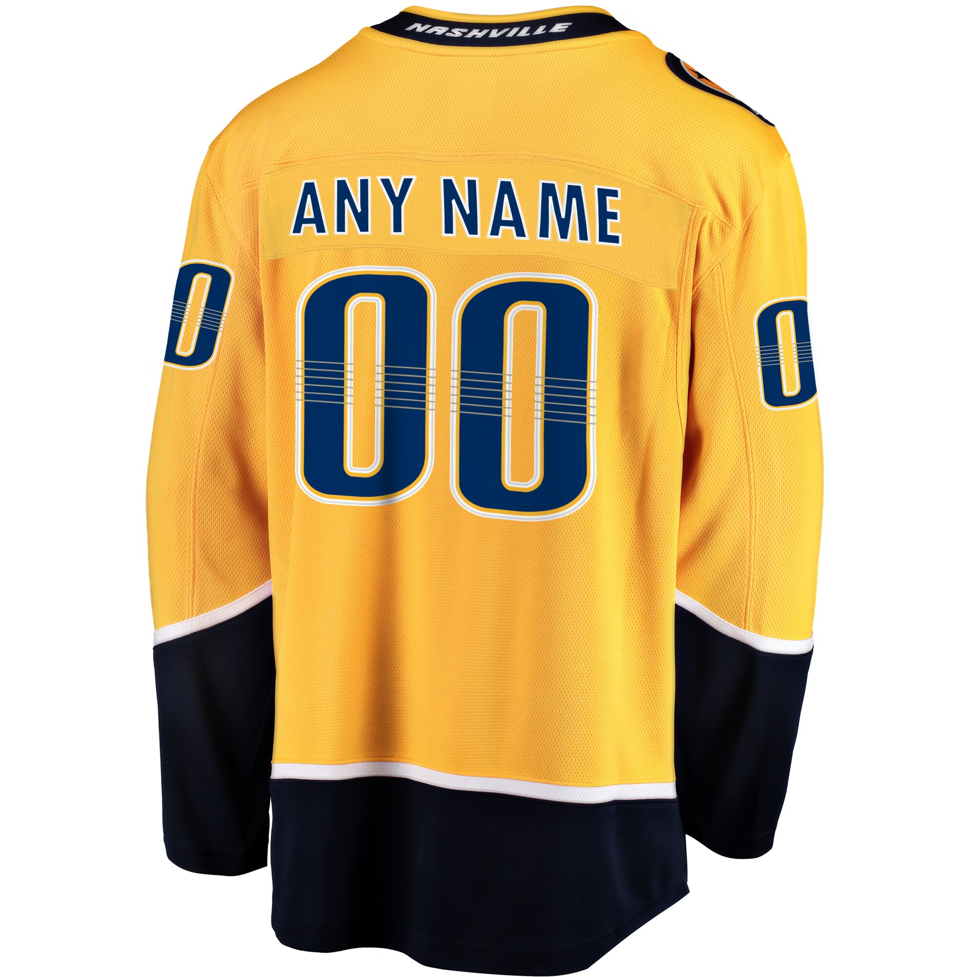 Nashville Predators Fanatics Home Breakaway Custom Jersey - Gold