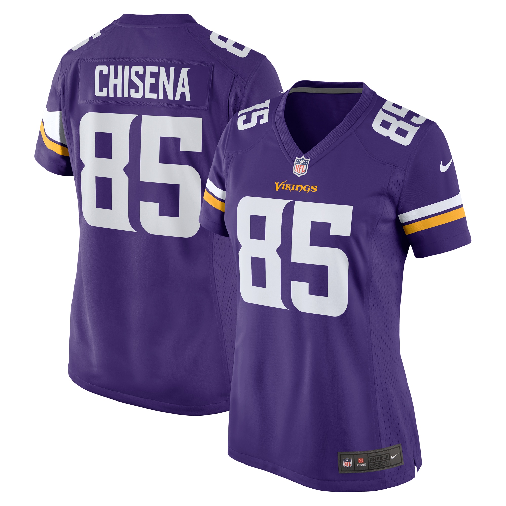 Dan Chisena Minnesota Vikings  Women's Game Jersey - Purple