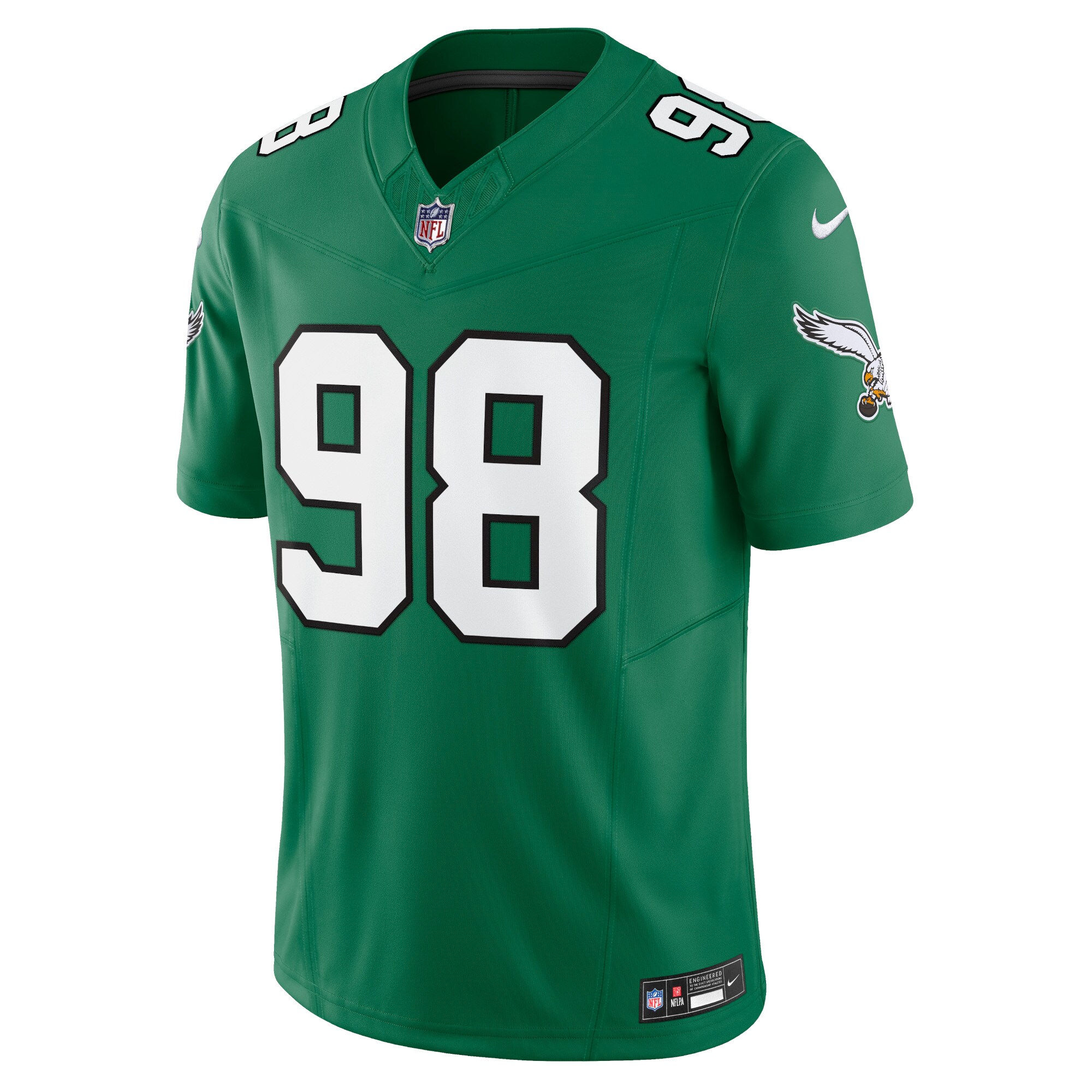 Jalen Carter Philadelphia Eagles  Alternate Vapor F.U.S.E. Limited Jersey - Kelly Green