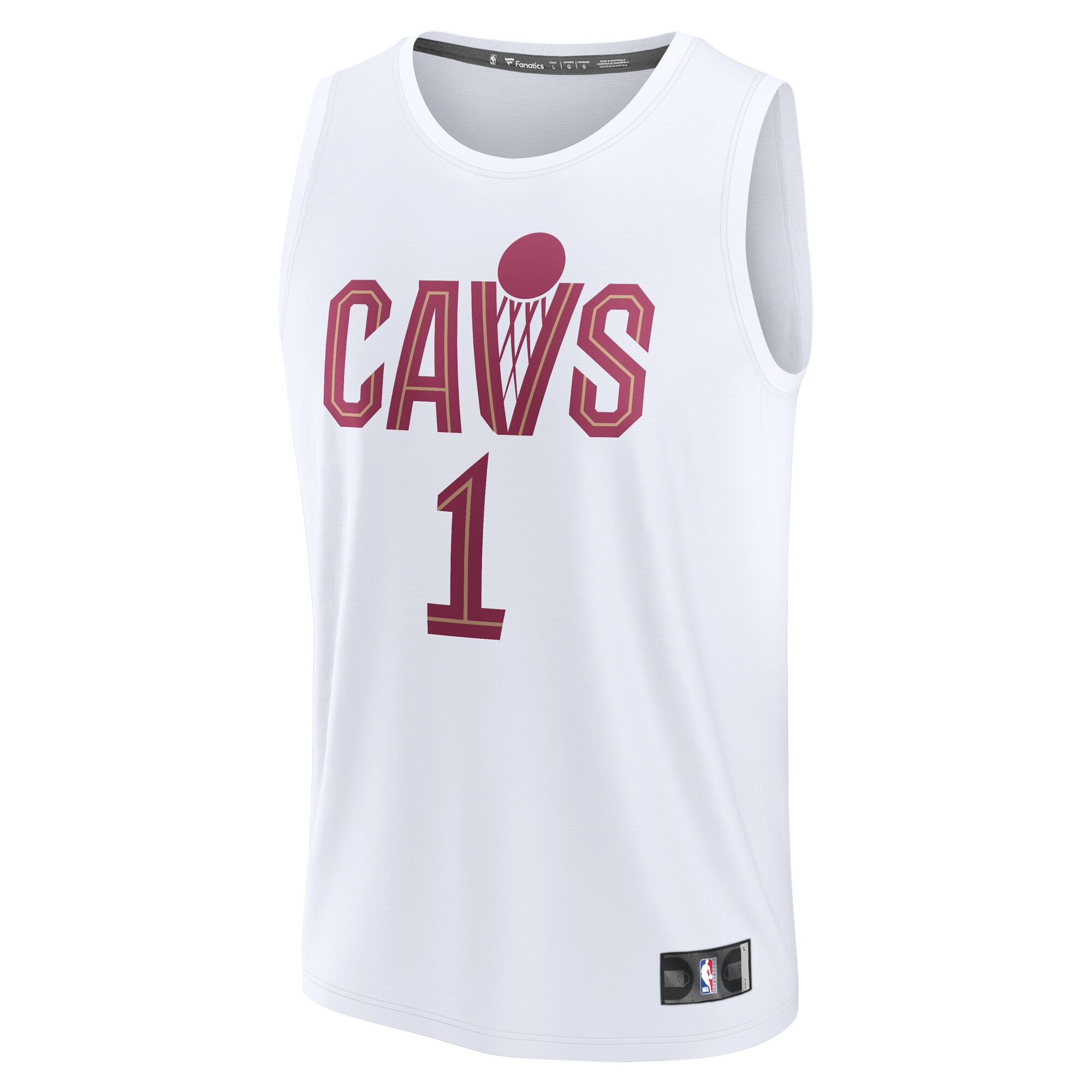 Max Strus Cleveland Cavaliers Fanatics Fast Break Replica Player Jersey - Association Edition - White