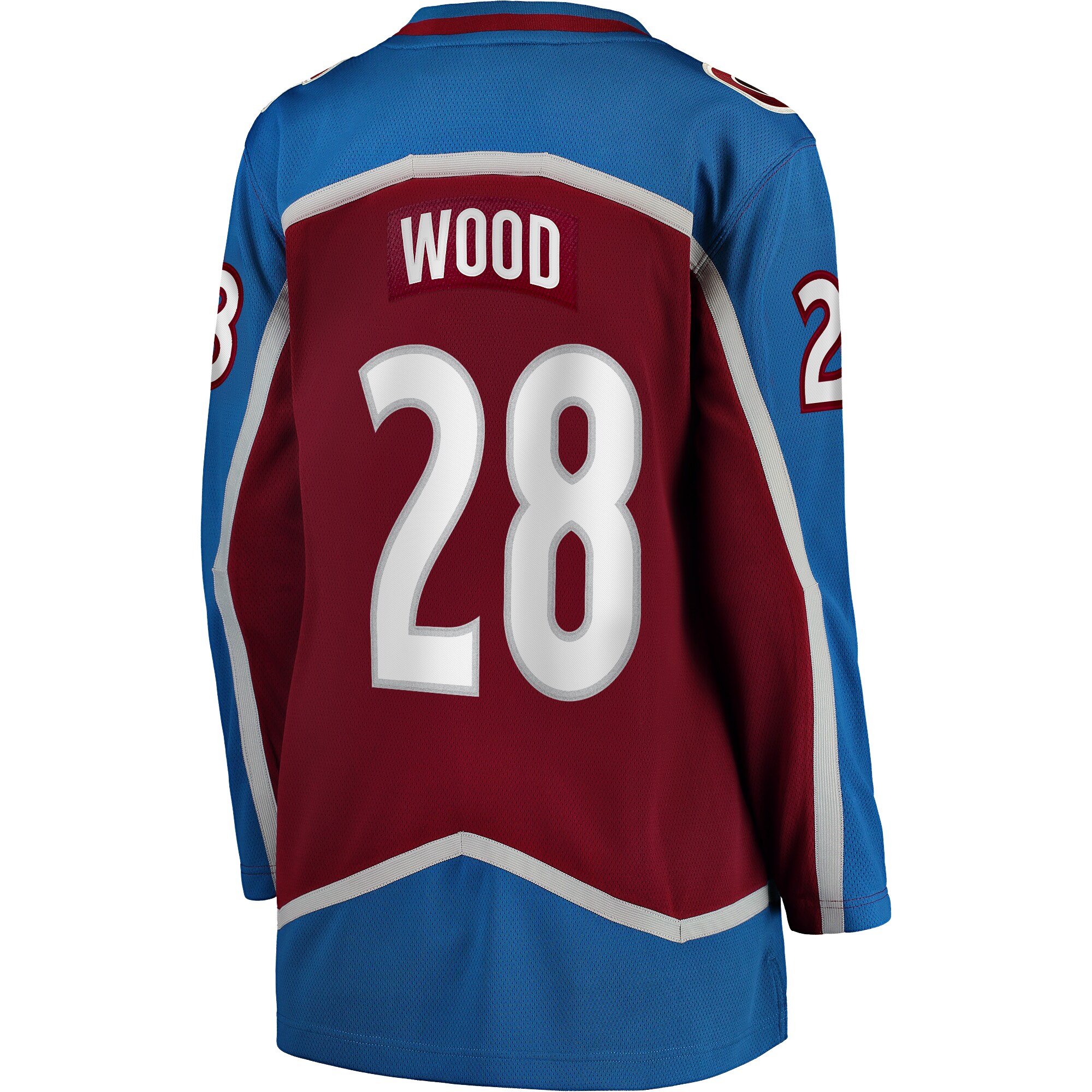 Miles Wood Colorado Avalanche Fanatics Women's Home Breakaway Player Jersey - Maroon
