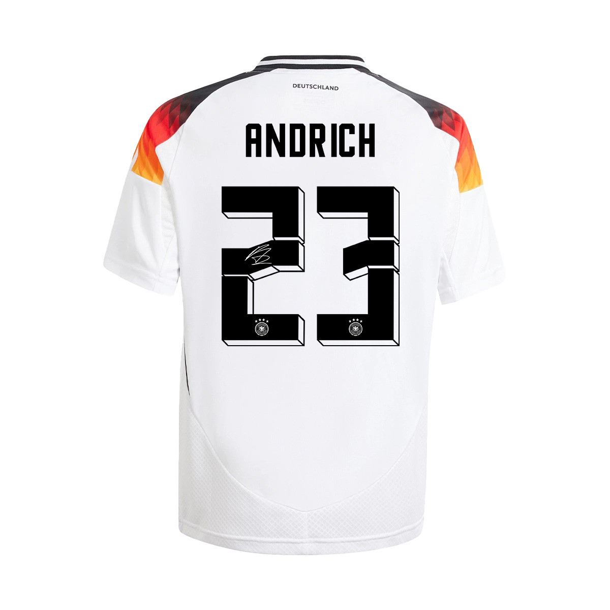 Robert Andrich 23 Signed Germany National Team 2024/25 YOUTH Jersey Autographed - Home
