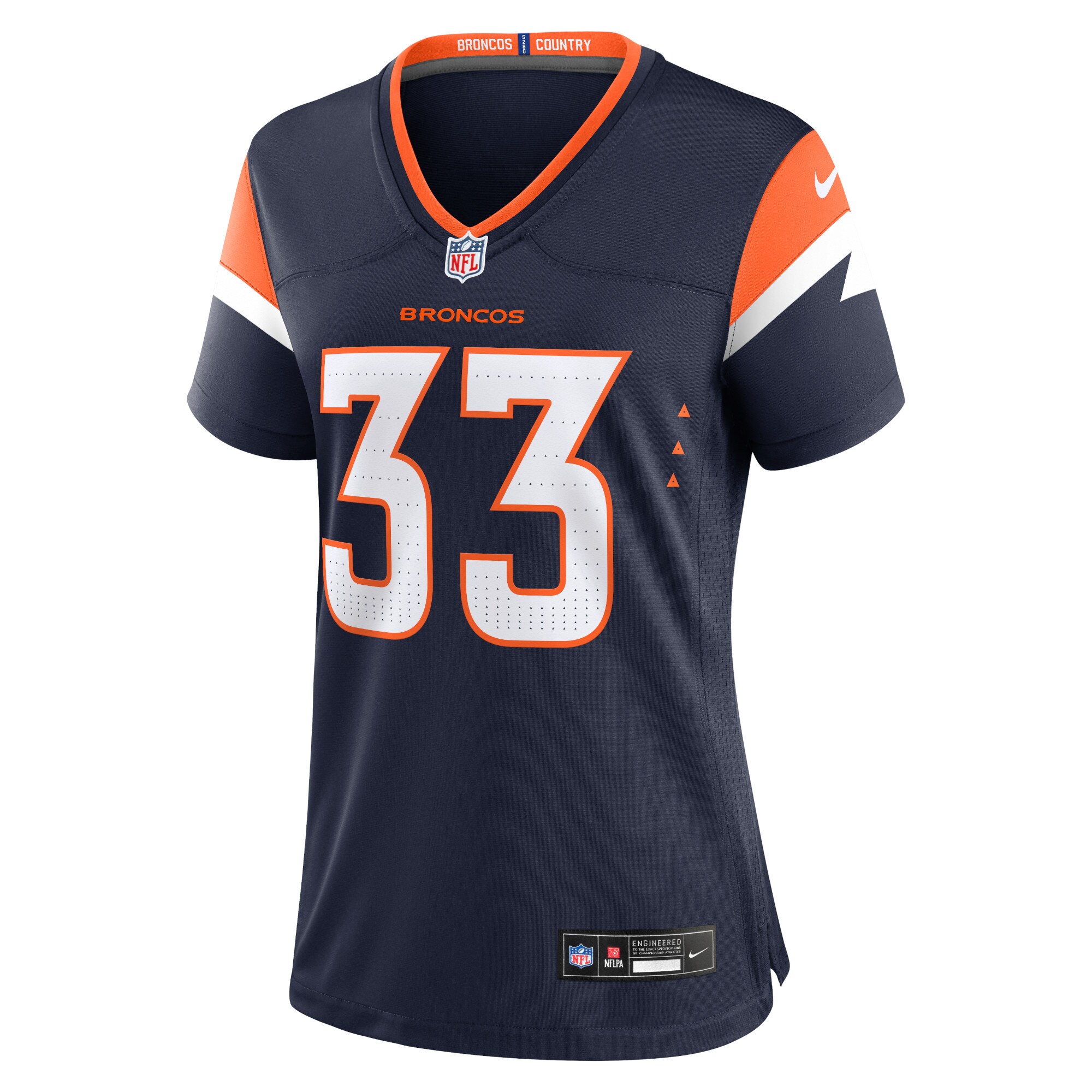 Javonte Williams Denver Broncos  Women's Alternate Game Jersey - Navy