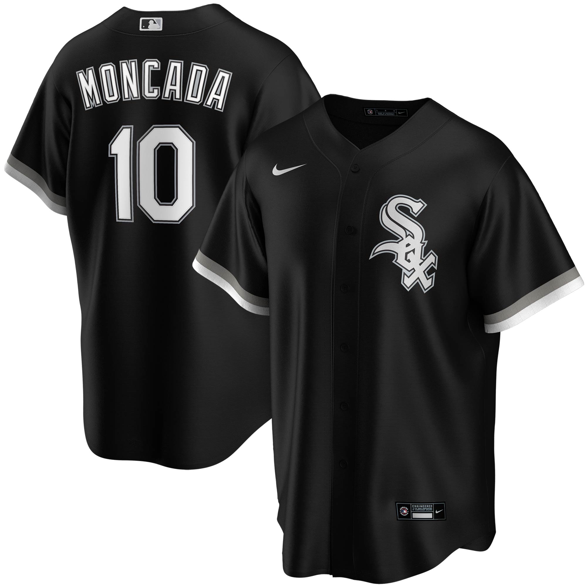 Yoan Moncada Chicago White Sox  Youth Alternate Replica Player Jersey - Black
