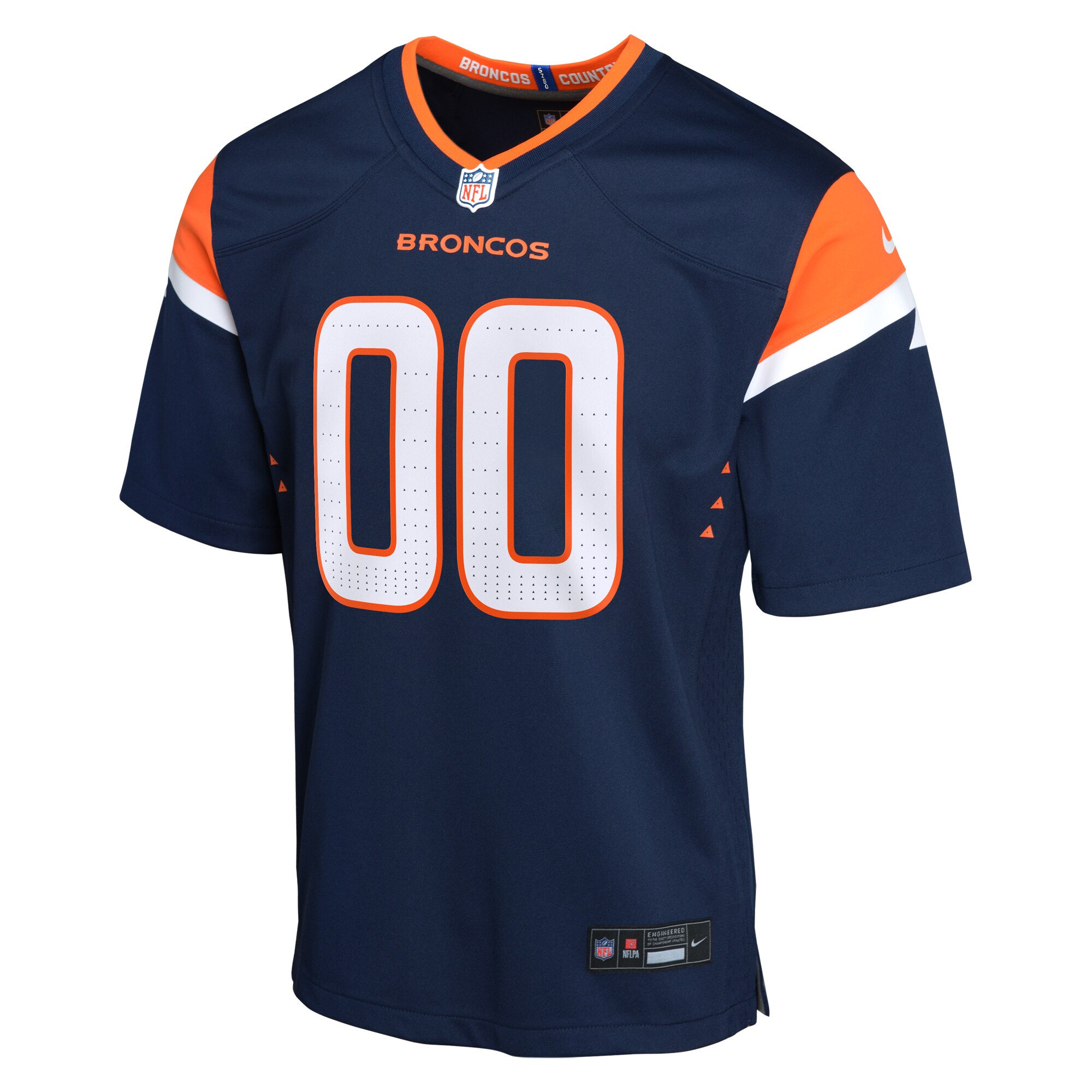 Denver Broncos  Youth Alternate Custom Game Jersey - Navy