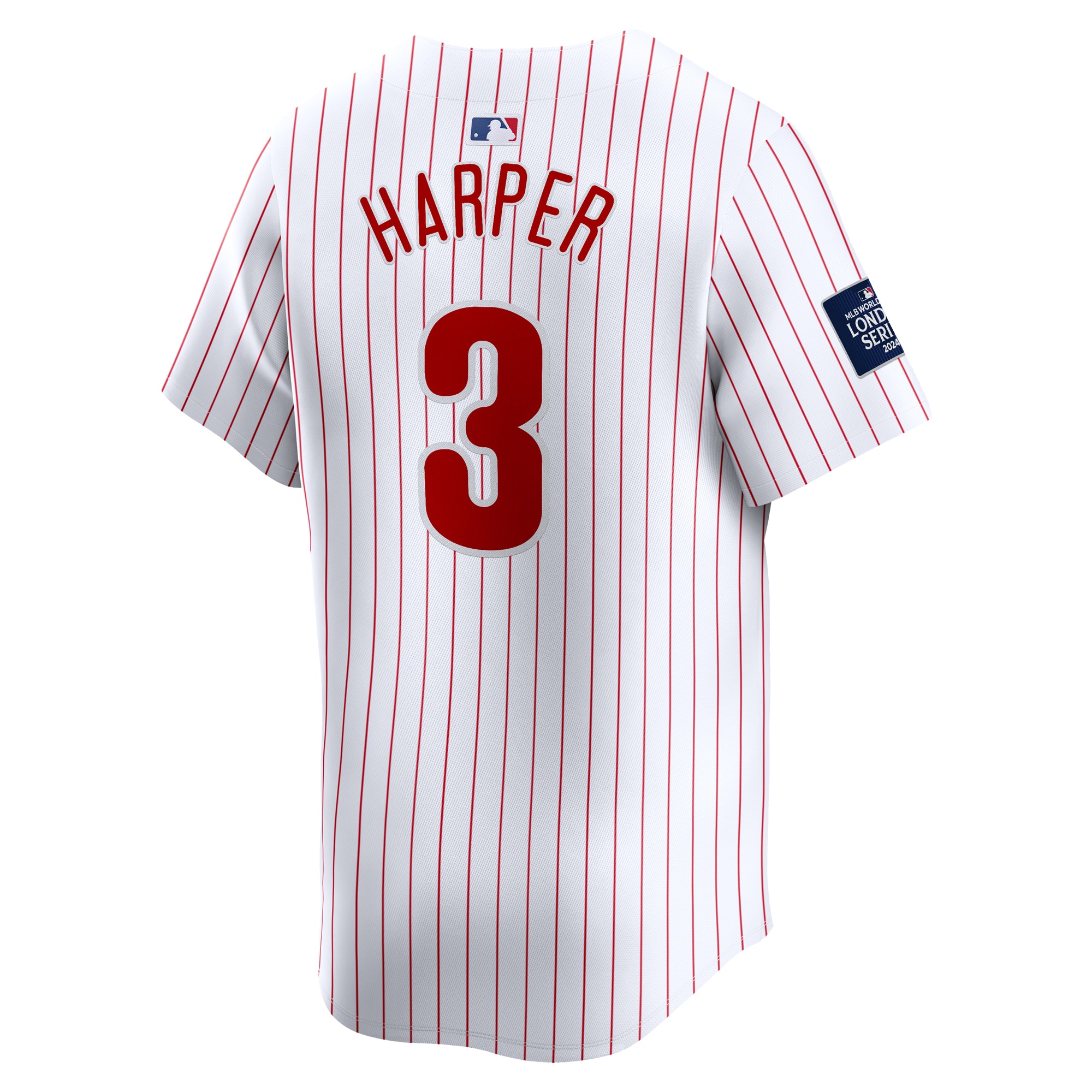 Bryce Harper Philadelphia Phillies  2024 MLB World Tour London Series Home Limited Player Jersey - White