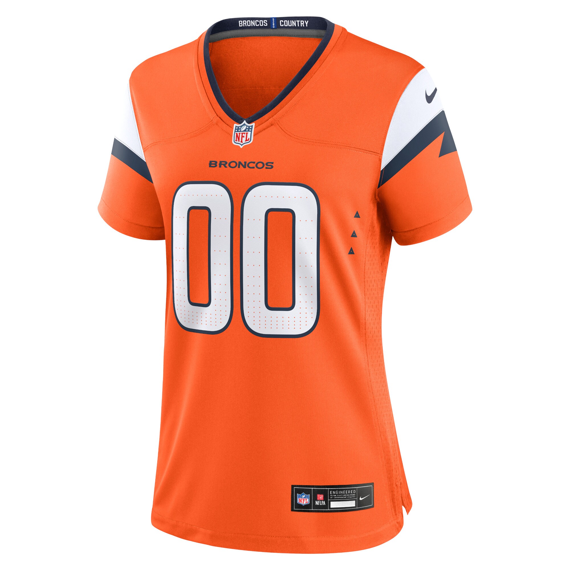 Denver Broncos  Women's Custom Game Jersey  - Orange