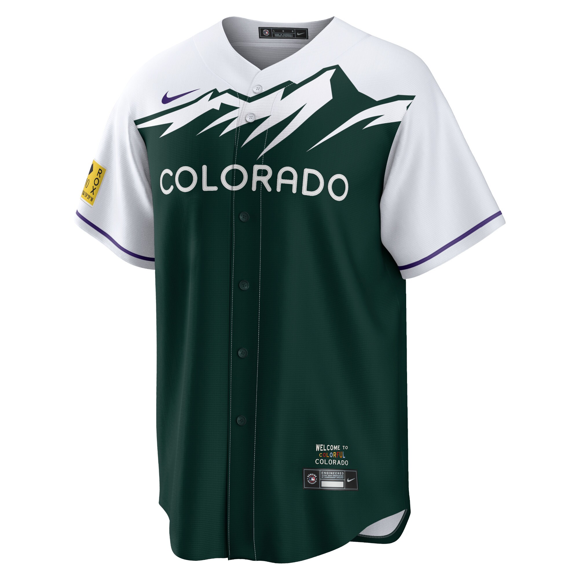 Colorado Rockies  City Connect Replica Team Jersey - Green