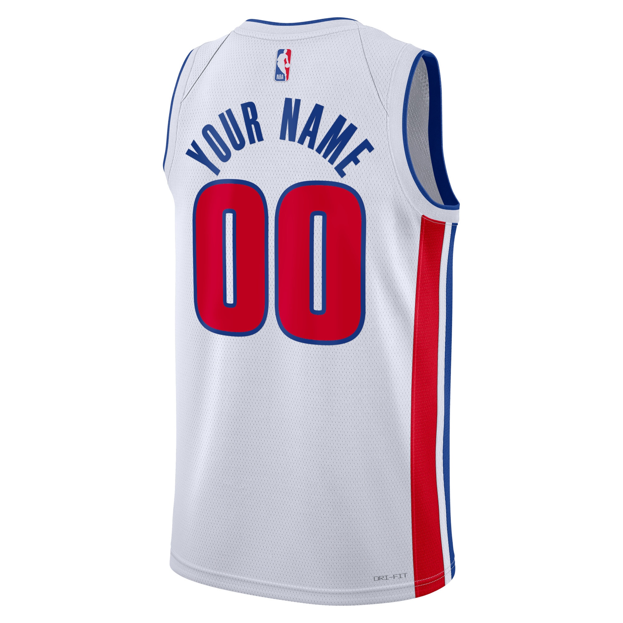 Detroit Pistons  Unisex Swingman Custom Jersey White - Association Edition