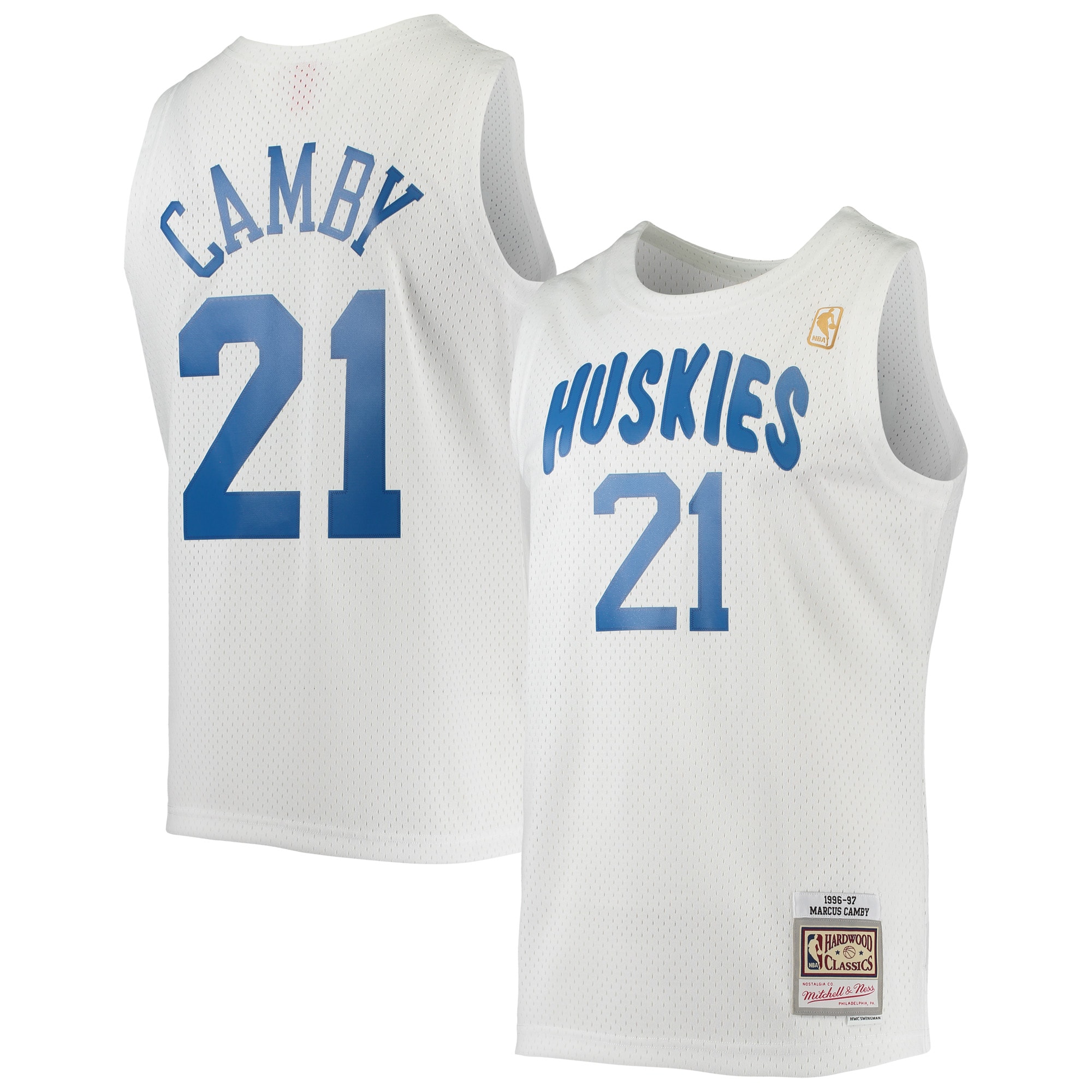 Marcus Camby Toronto Raptors Mitchell & Ness 1996\/97 Hardwood Classics Swingman Jersey - White