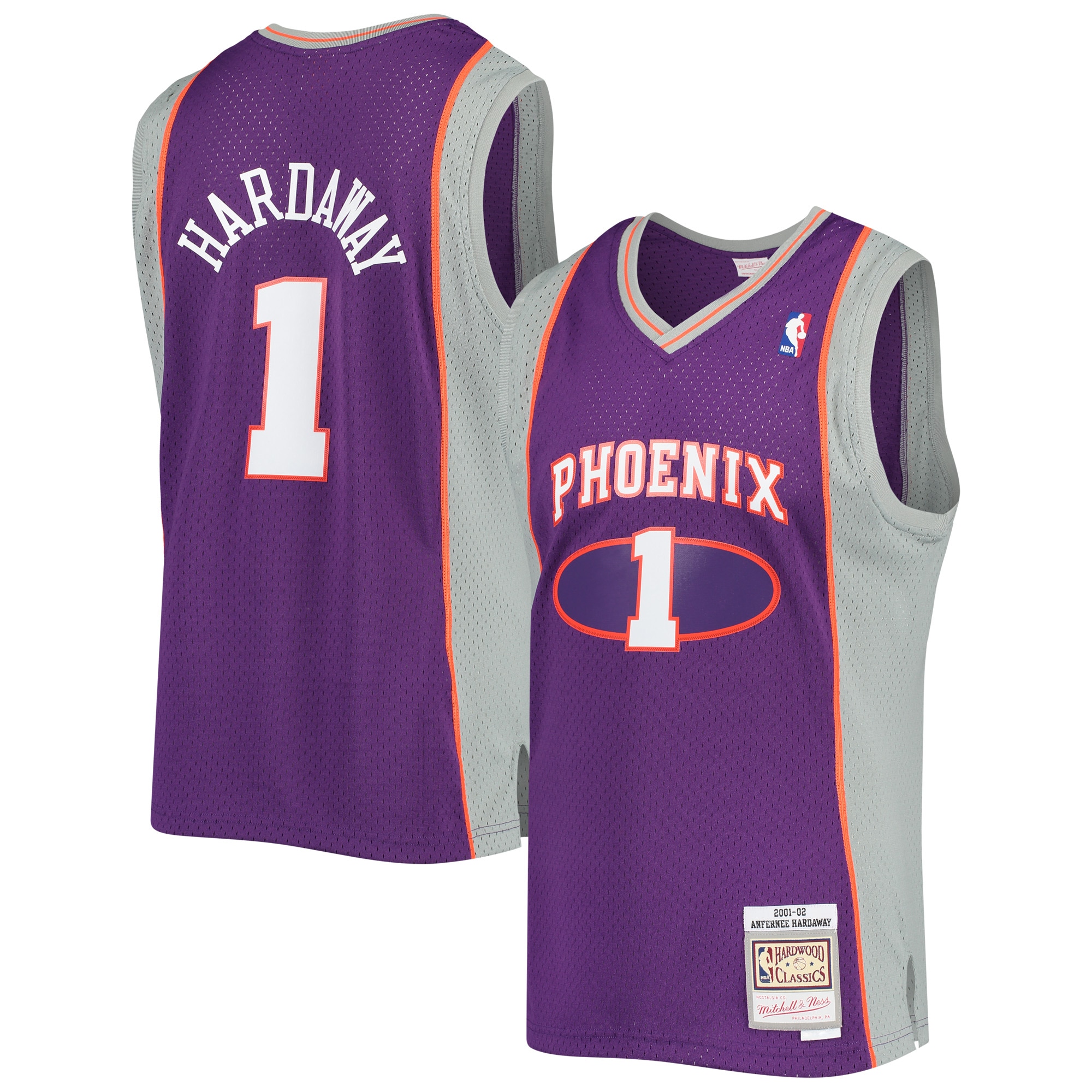 Penny Hardaway Phoenix Suns Mitchell & Ness 2001\/02 Hardwood Classics Swingman Jersey - Purple