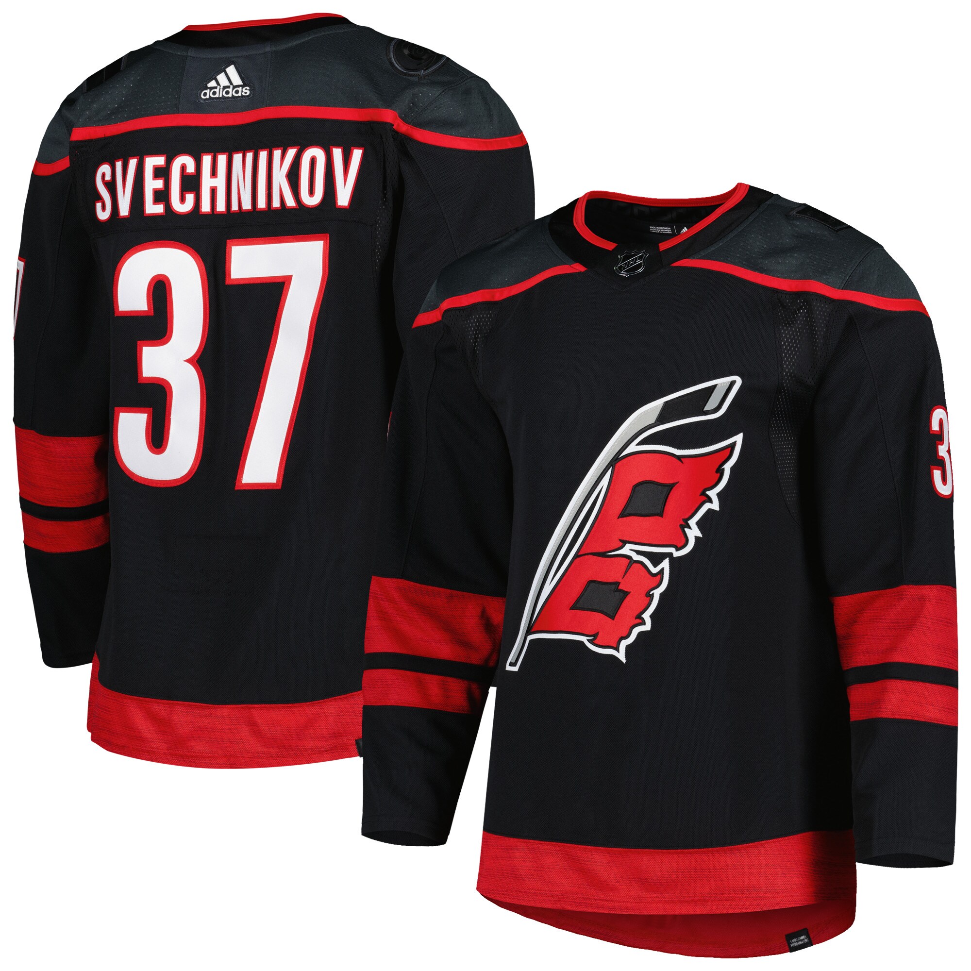 Andrei Svechnikov Carolina Hurricanes adidas Home Primegreen Authentic Player Jersey - Black