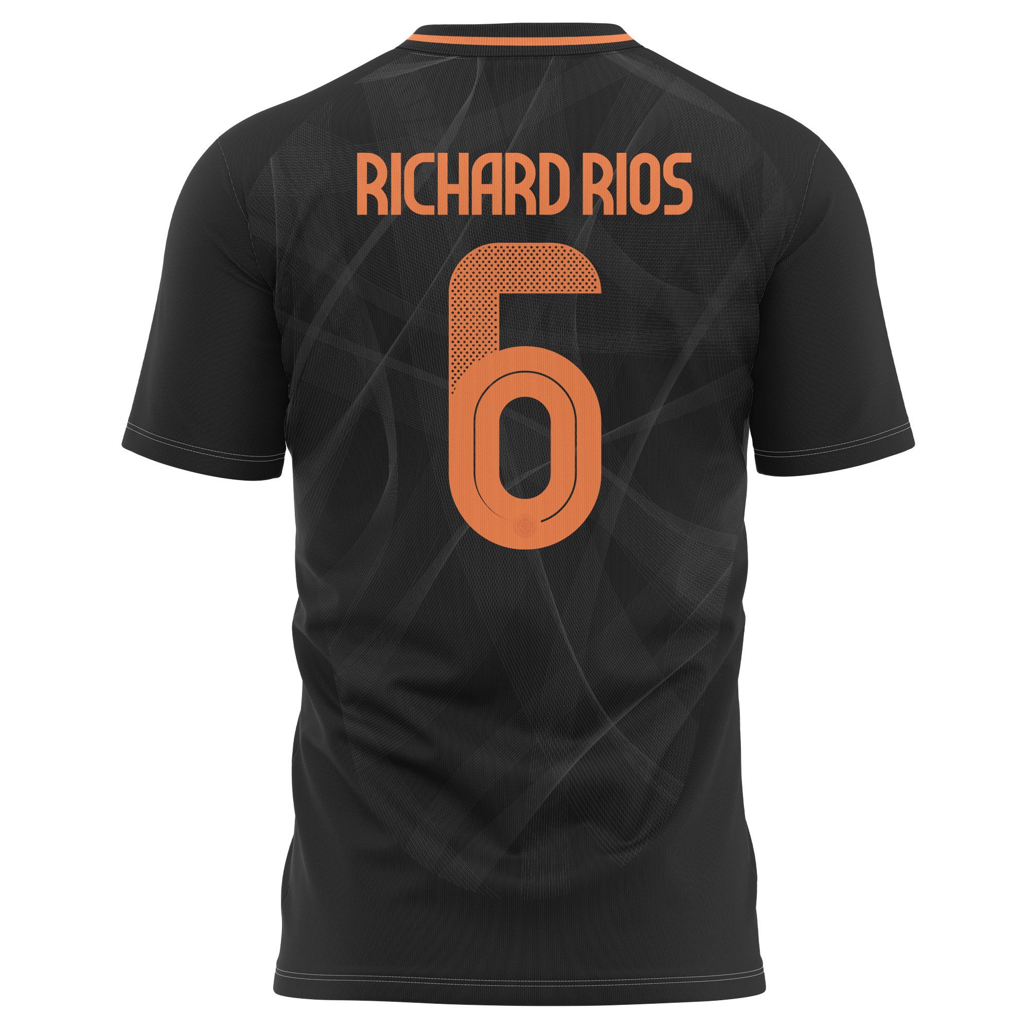 Richard Rios 6 Colombia National Team 2024 Away Kits AOP T-shirt - Black
