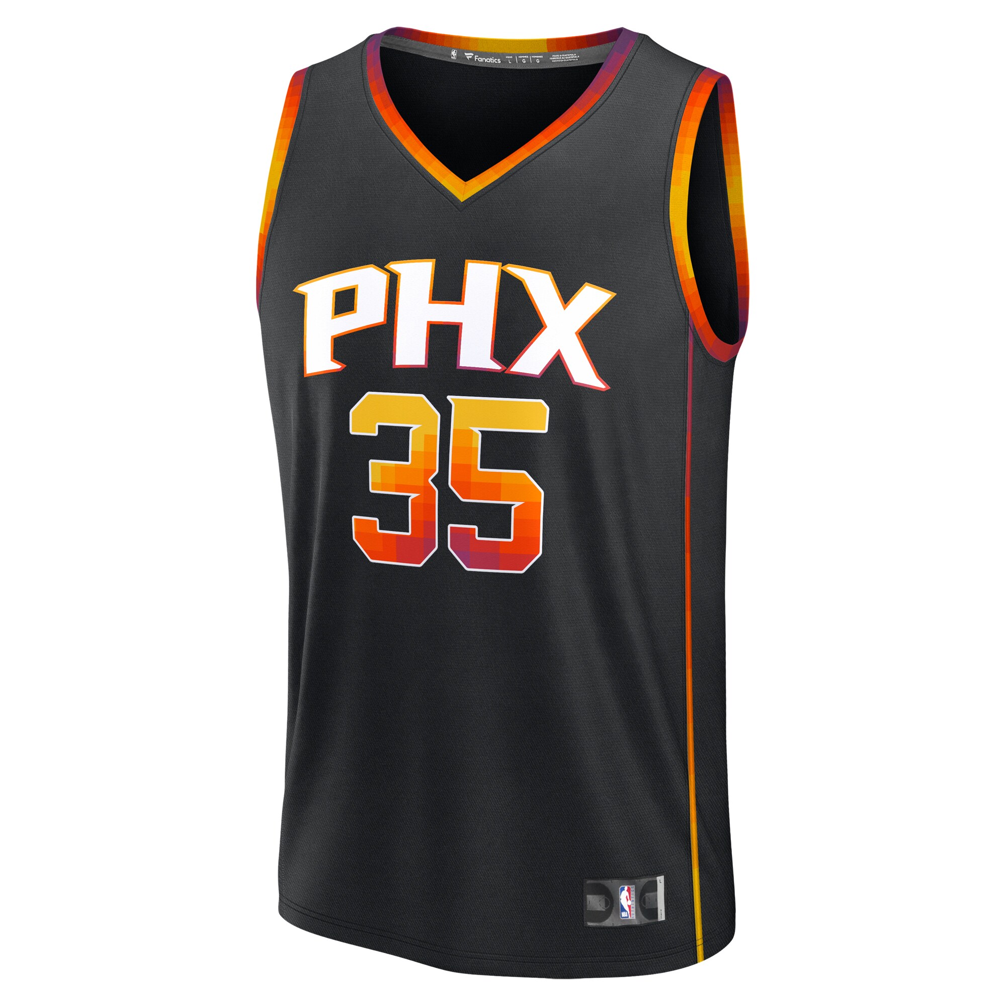 Kevin Durant Phoenix Suns Fanatics Youth Fast Break Replica Player Jersey - Statement Edition - Black