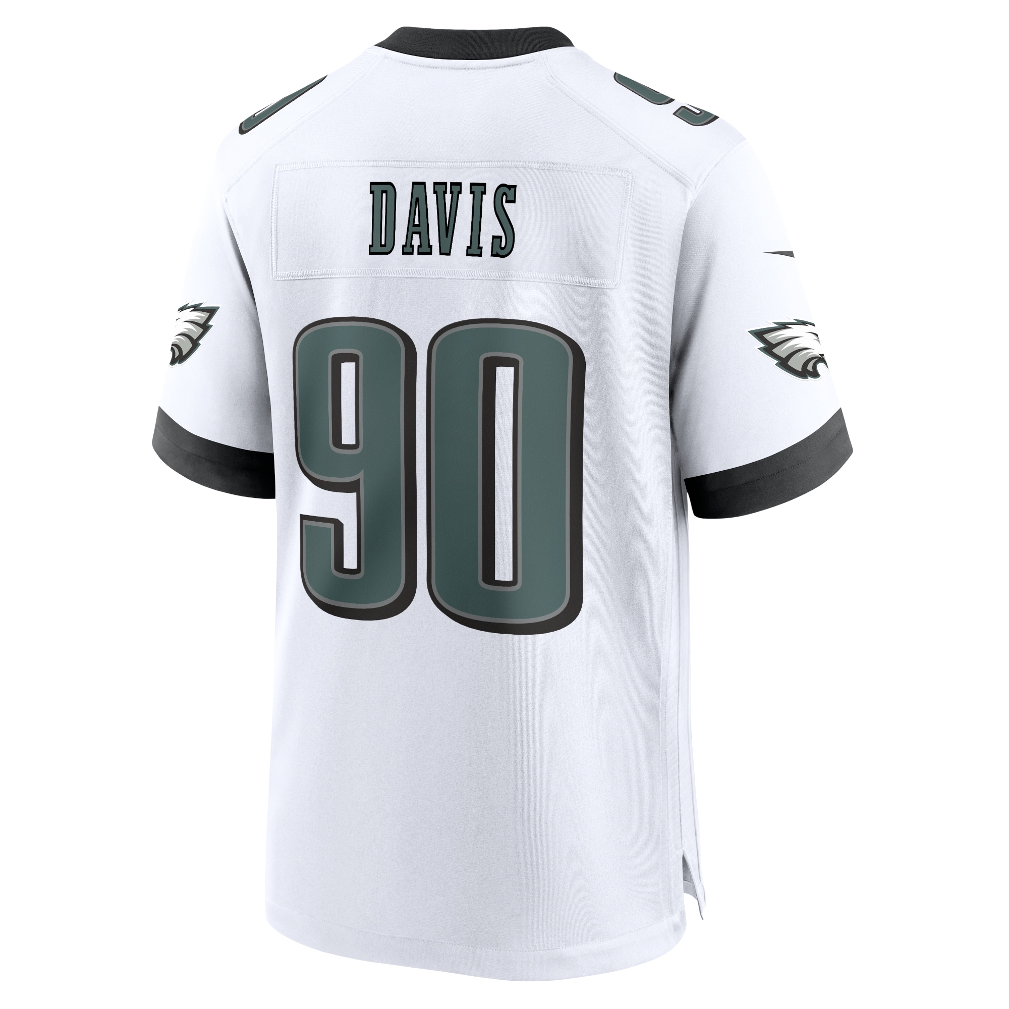 Jordan Davis Philadelphia Eagles  White Game Jersey - White