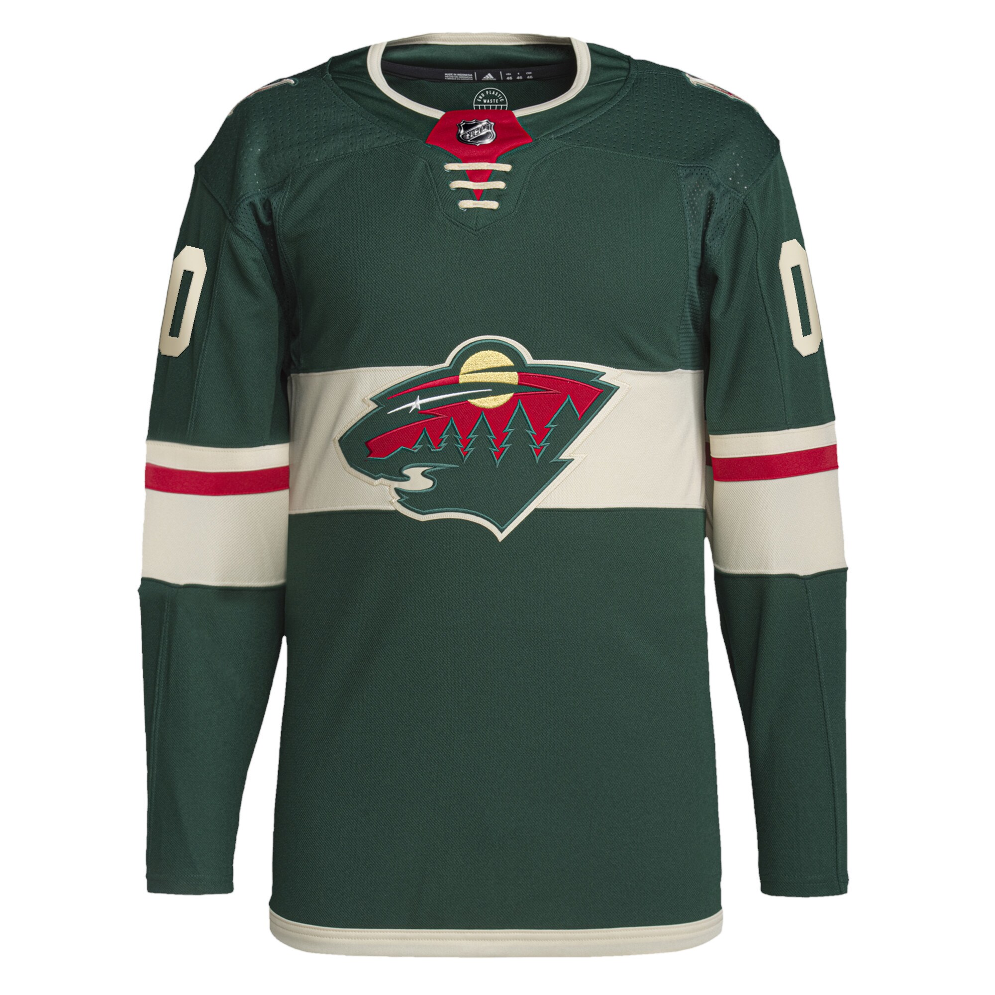Minnesota Wild adidas  Home  Primegreen Authentic Custom Jersey - Green