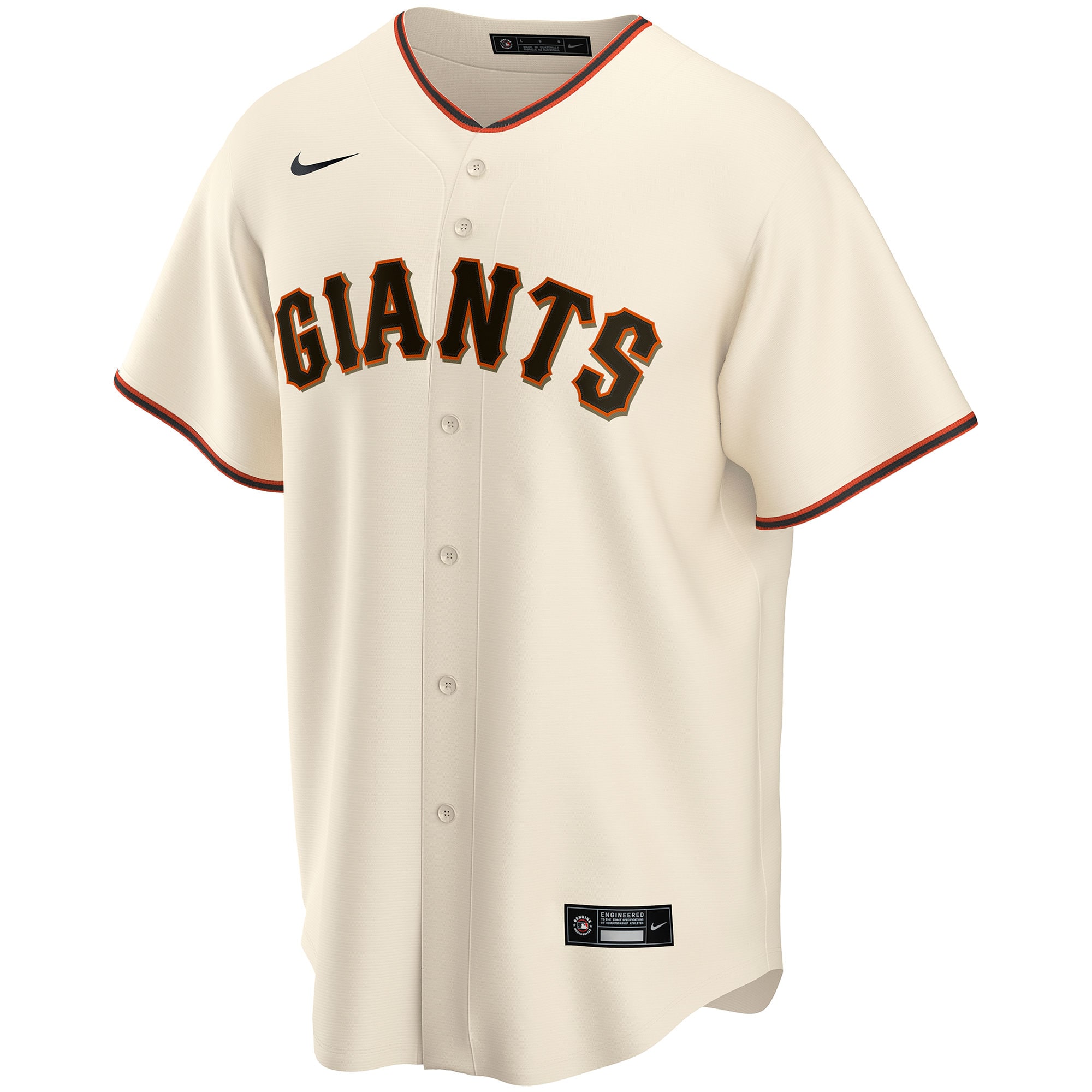San Francisco Giants  Home Replica Custom Jersey - Cream