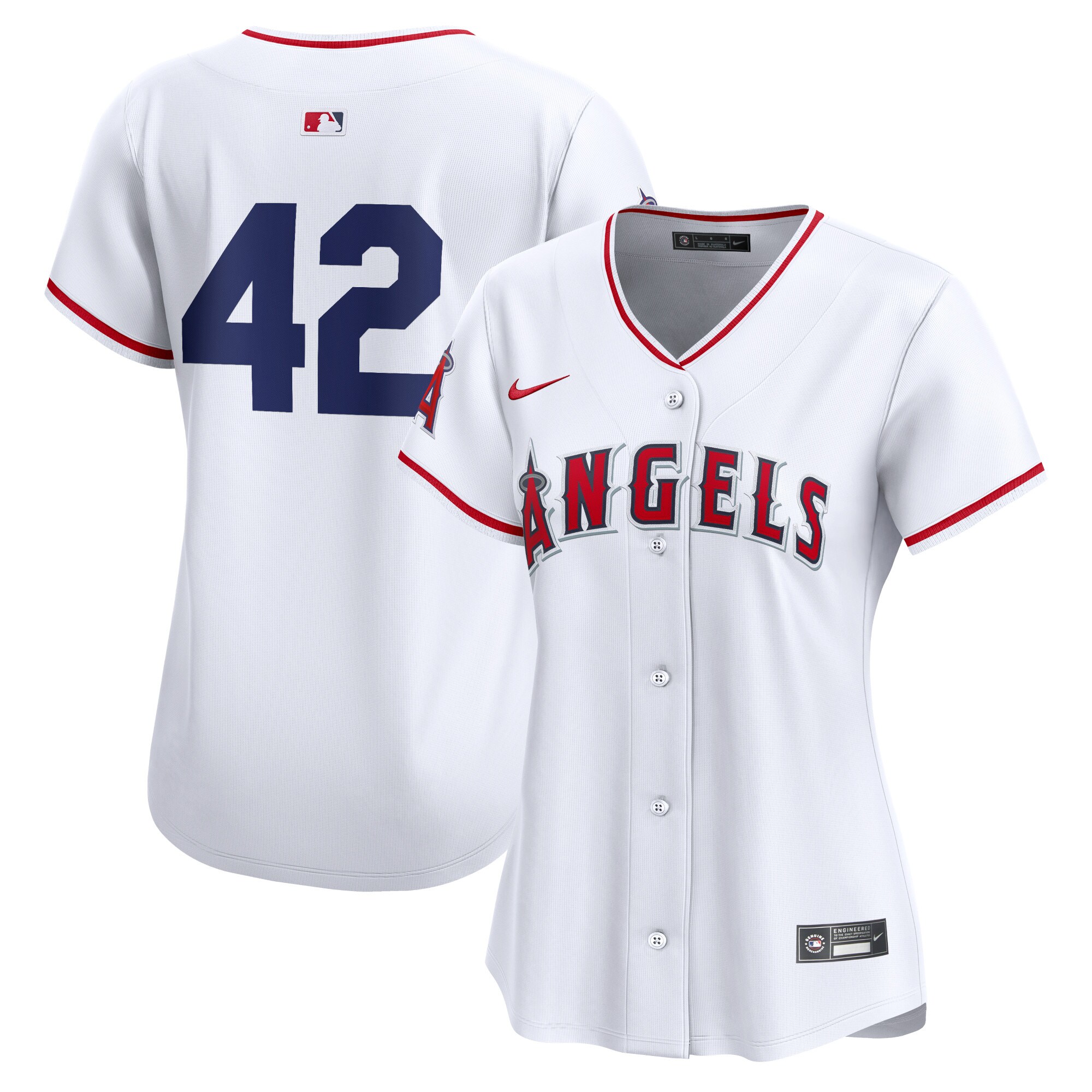 Los Angeles Angels  Women's 2024 Jackie Robinson Day Home Limited Jersey\u00c2\u00a0\u00e2\u20ac\u201c White