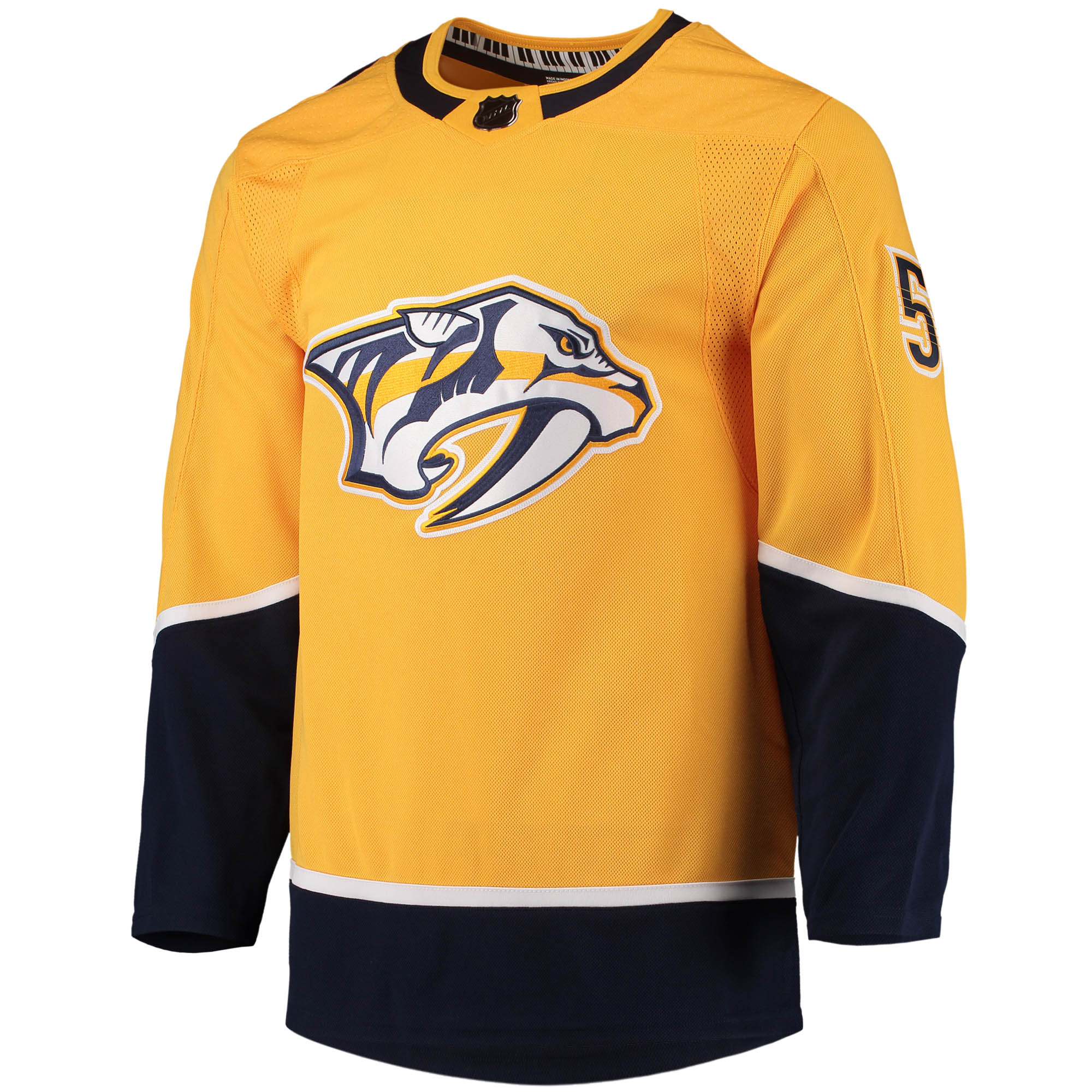Roman Josi Nashville Predators adidas Home Primegreen Authentic Player Jersey - Gold