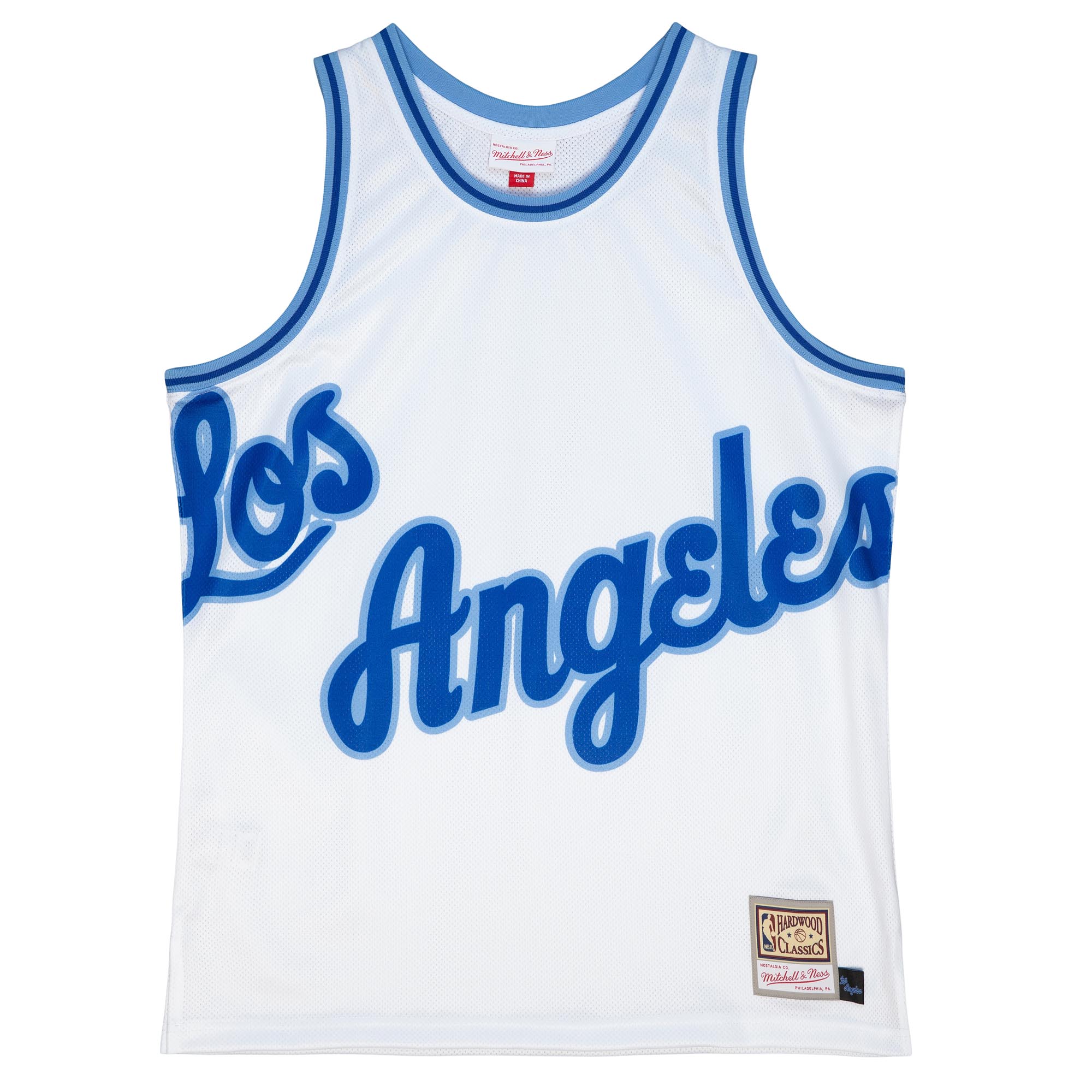 Los Angeles Lakers Mitchell & Ness Hardwood Classics Blown Out Fashion Jersey - White