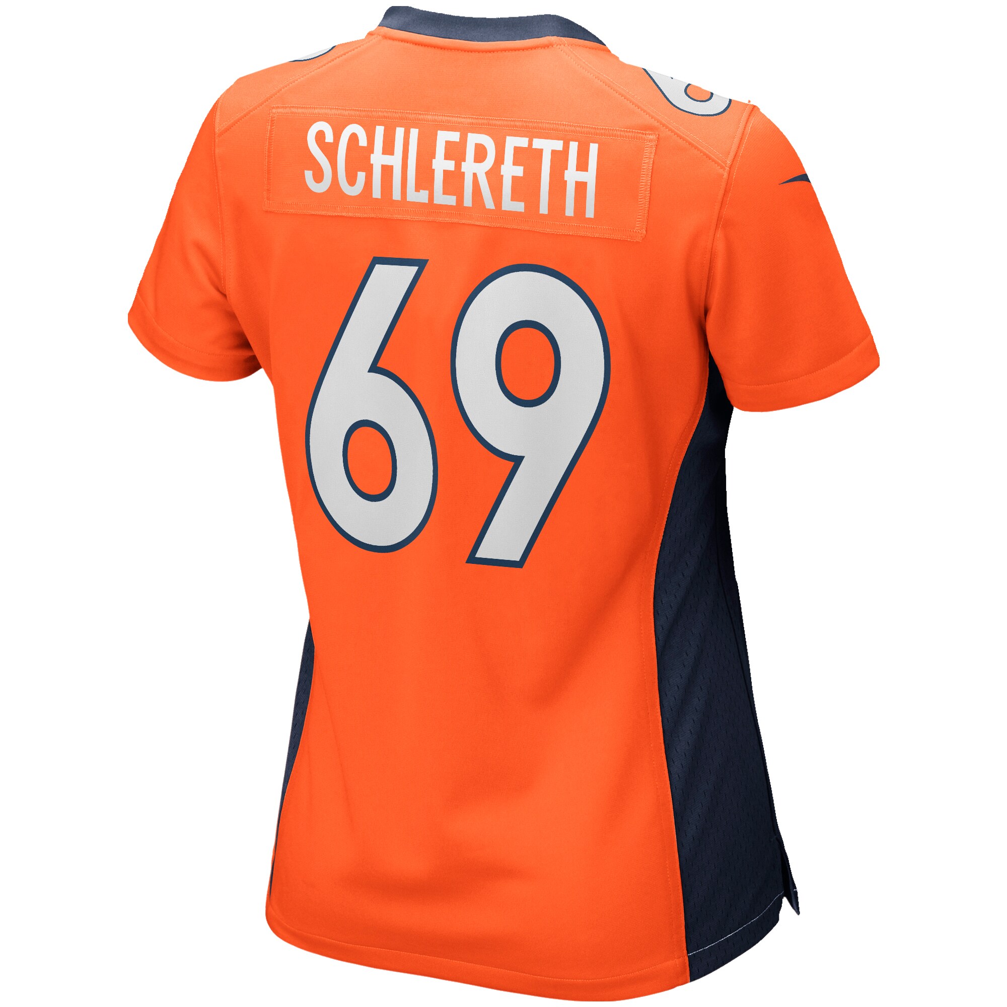 Mark Schlereth Denver Broncos  Women's Game Retired Player Jersey - Orange