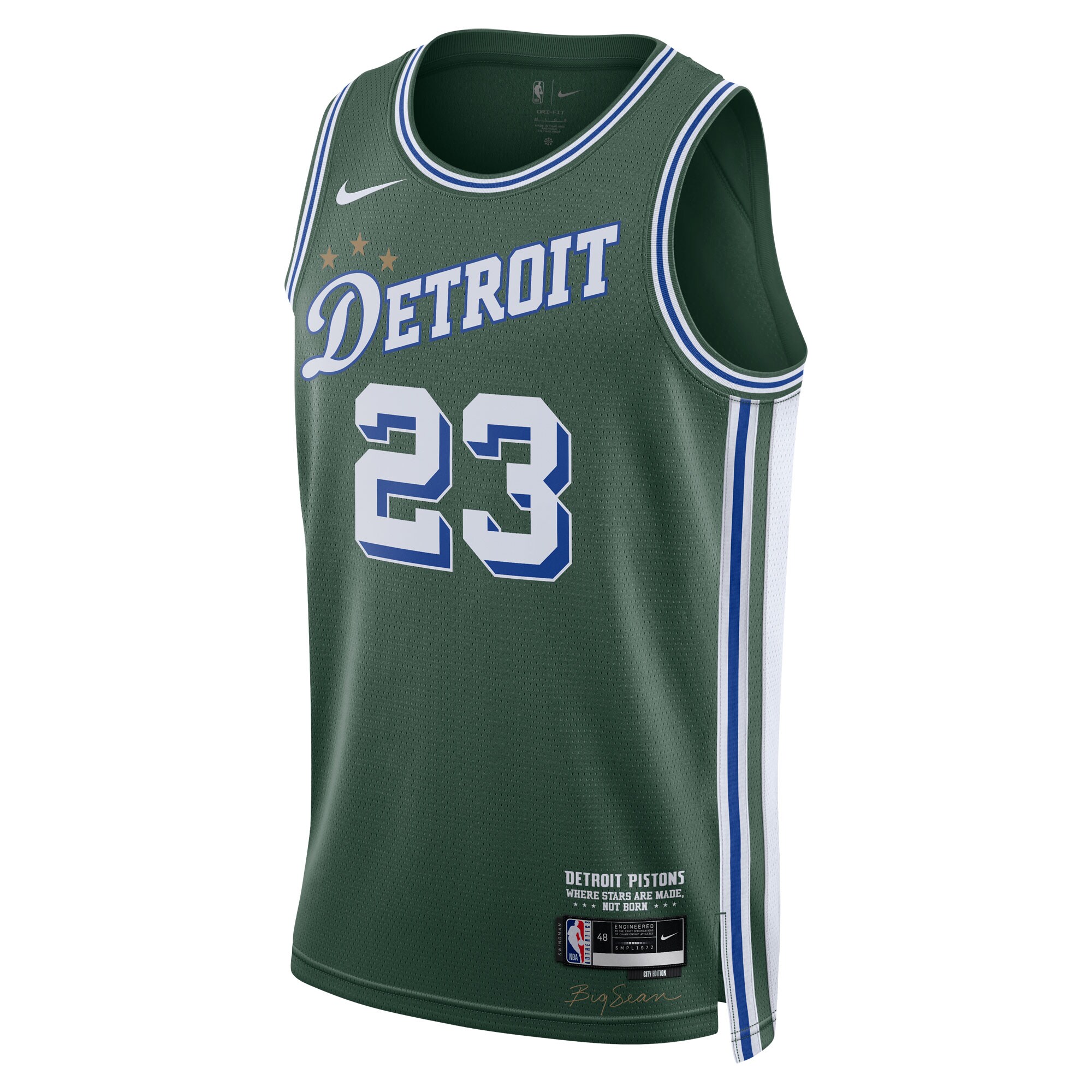 Jaden Ivey Detroit Pistons  2022\/23 Swingman Jersey - City Edition - Green