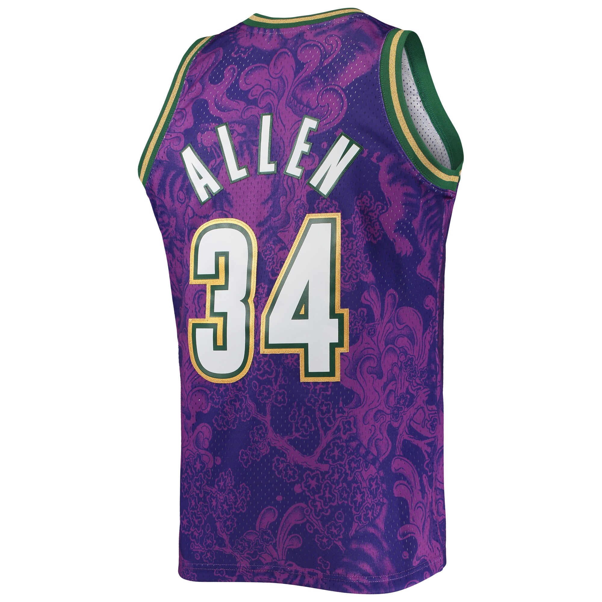 Ray Allen Milwaukee Bucks Mitchell & Ness Hardwood Classics 2000\/01 Lunar New Year Swingman Jersey - Purple