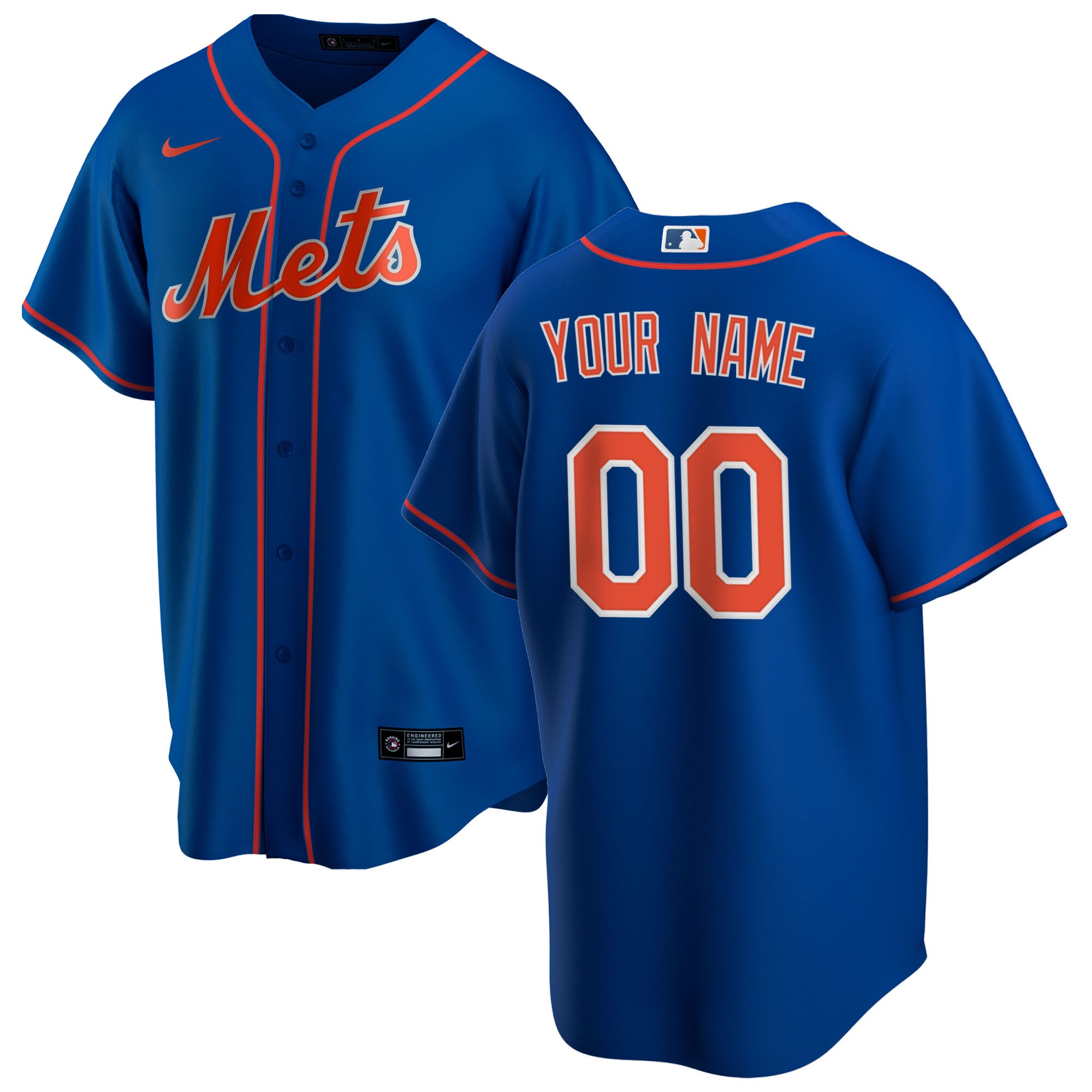 New York Mets  Alternate Replica Custom Jersey - Royal
