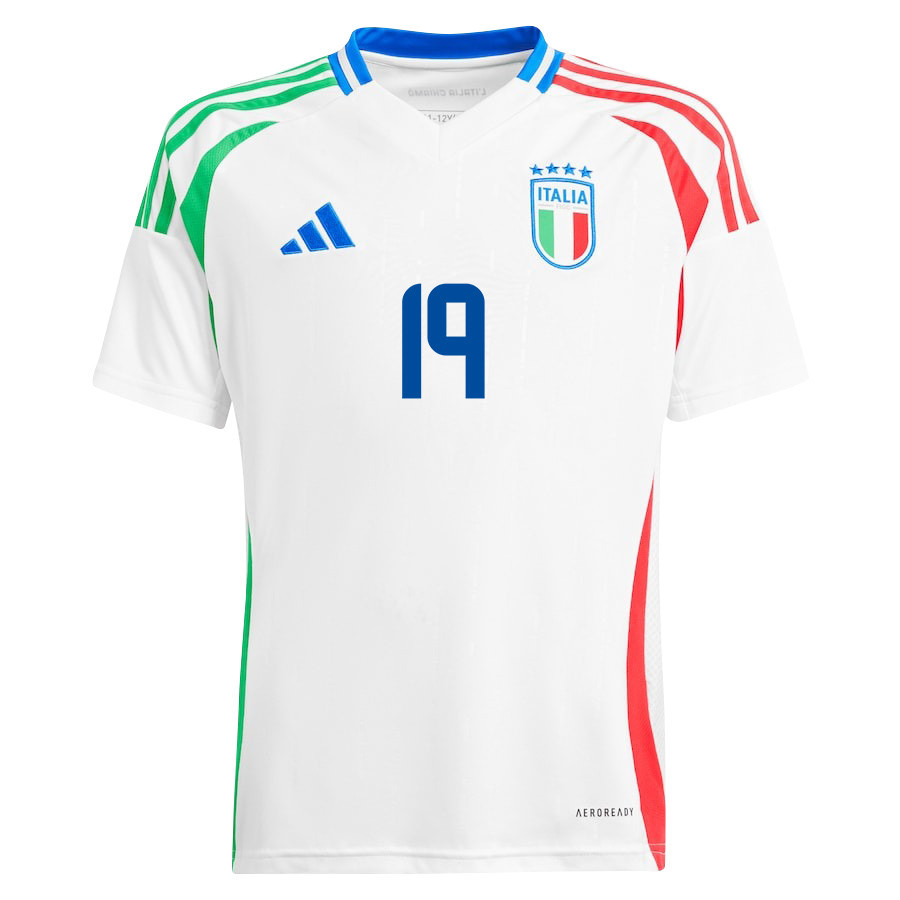 Mateo Retegui 19 Italy National Team 2024/25 Away YOUTH Jersey - White