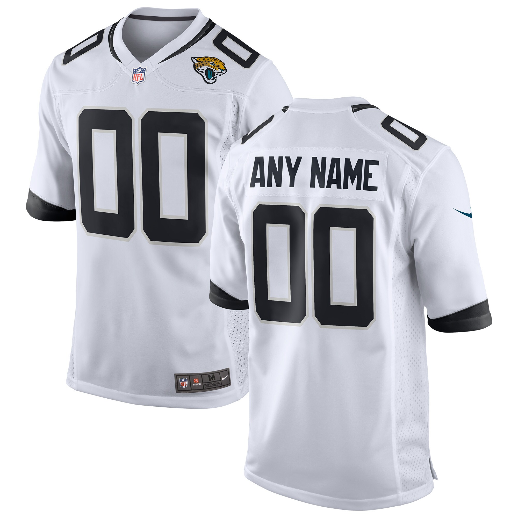 Jacksonville Jaguars  Custom Game Jersey - White