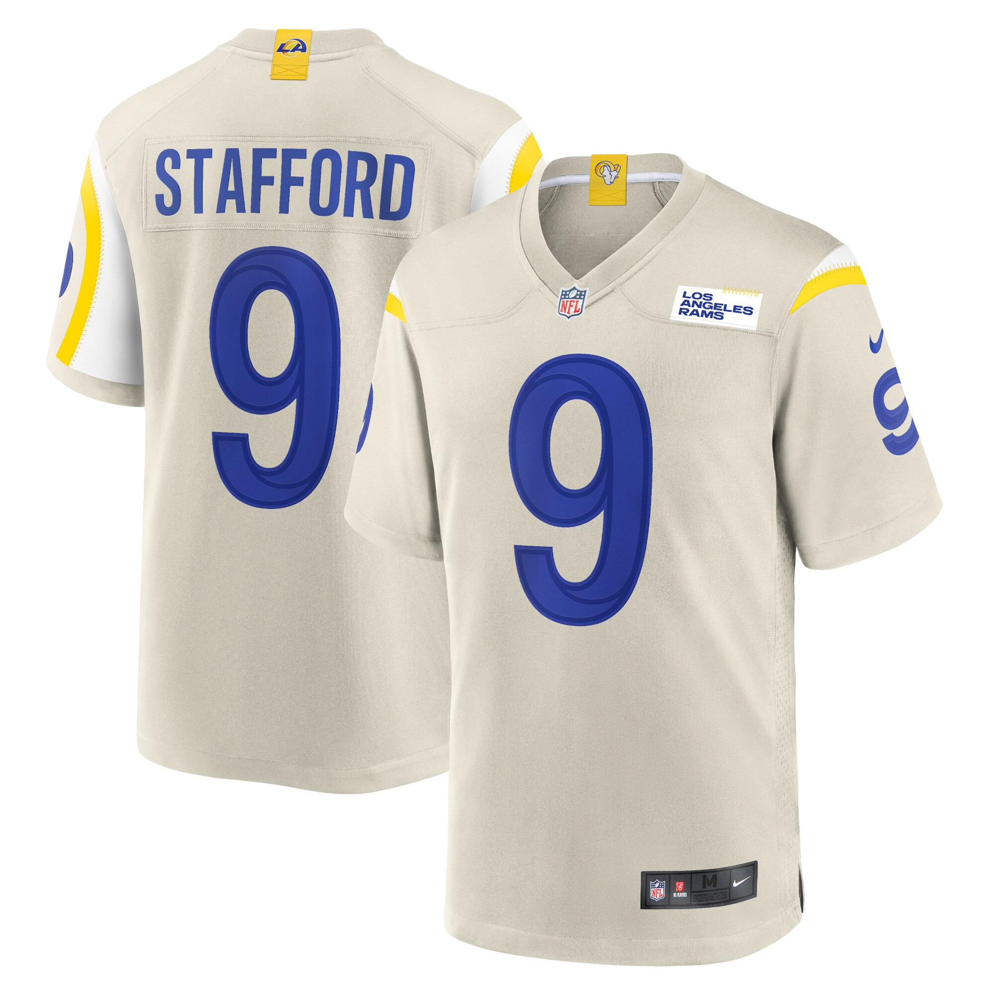 Matthew Stafford Los Angeles Rams  Player Game Jersey - Bone