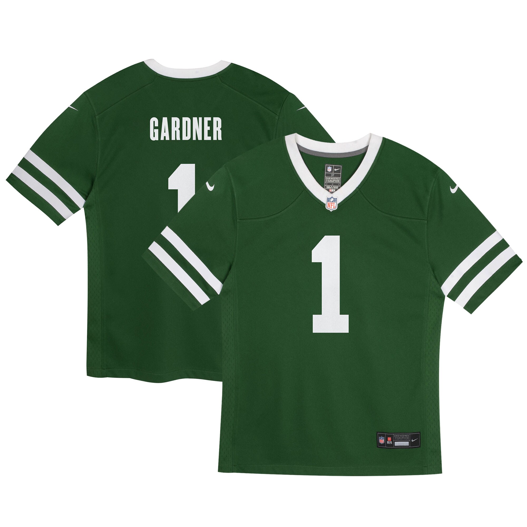 Ahmad Sauce Gardner New York Jets  Toddler Game Jersey - Legacy Green