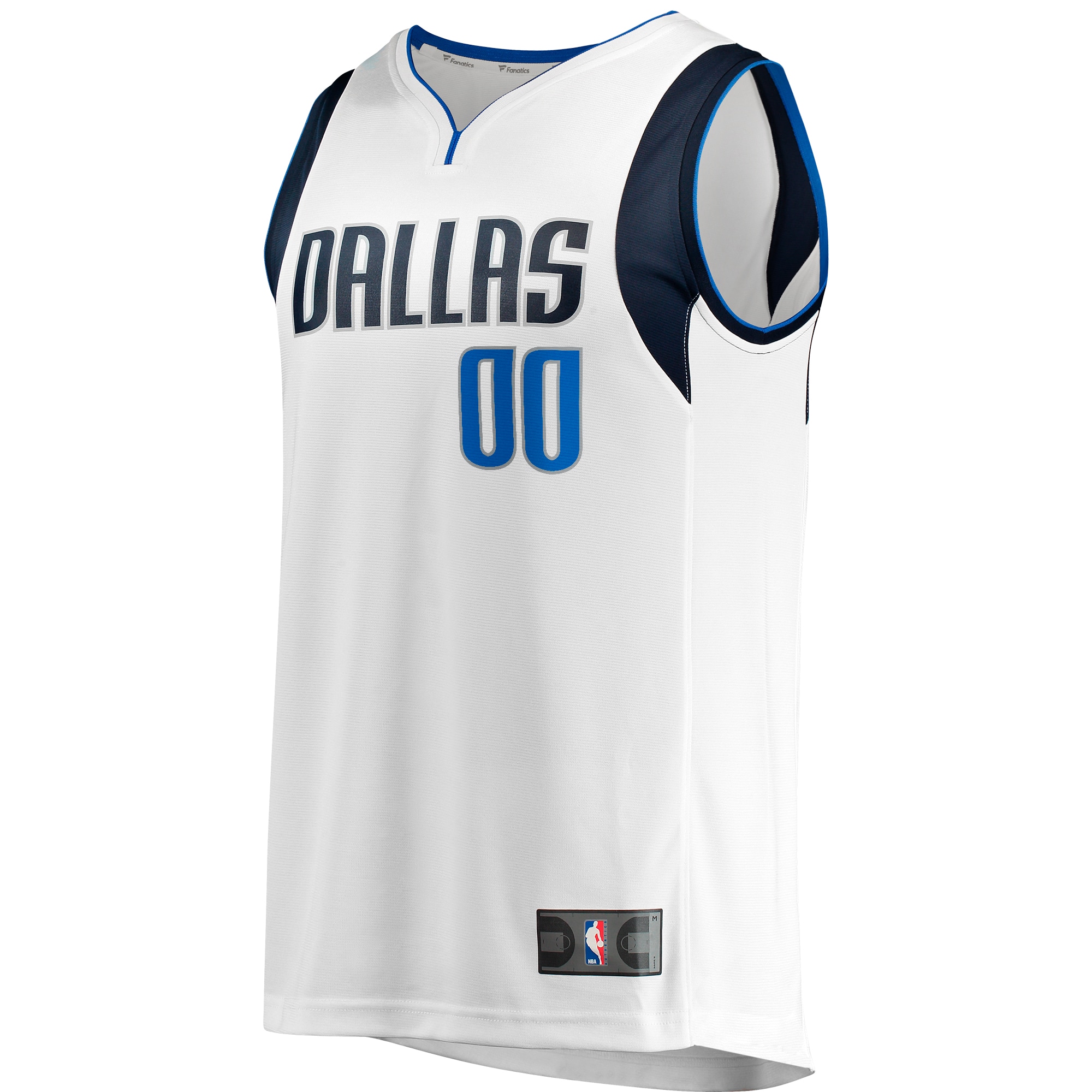 Dallas Mavericks Fanatics Youth Fast Break Replica Custom Jersey - Association Edition - White