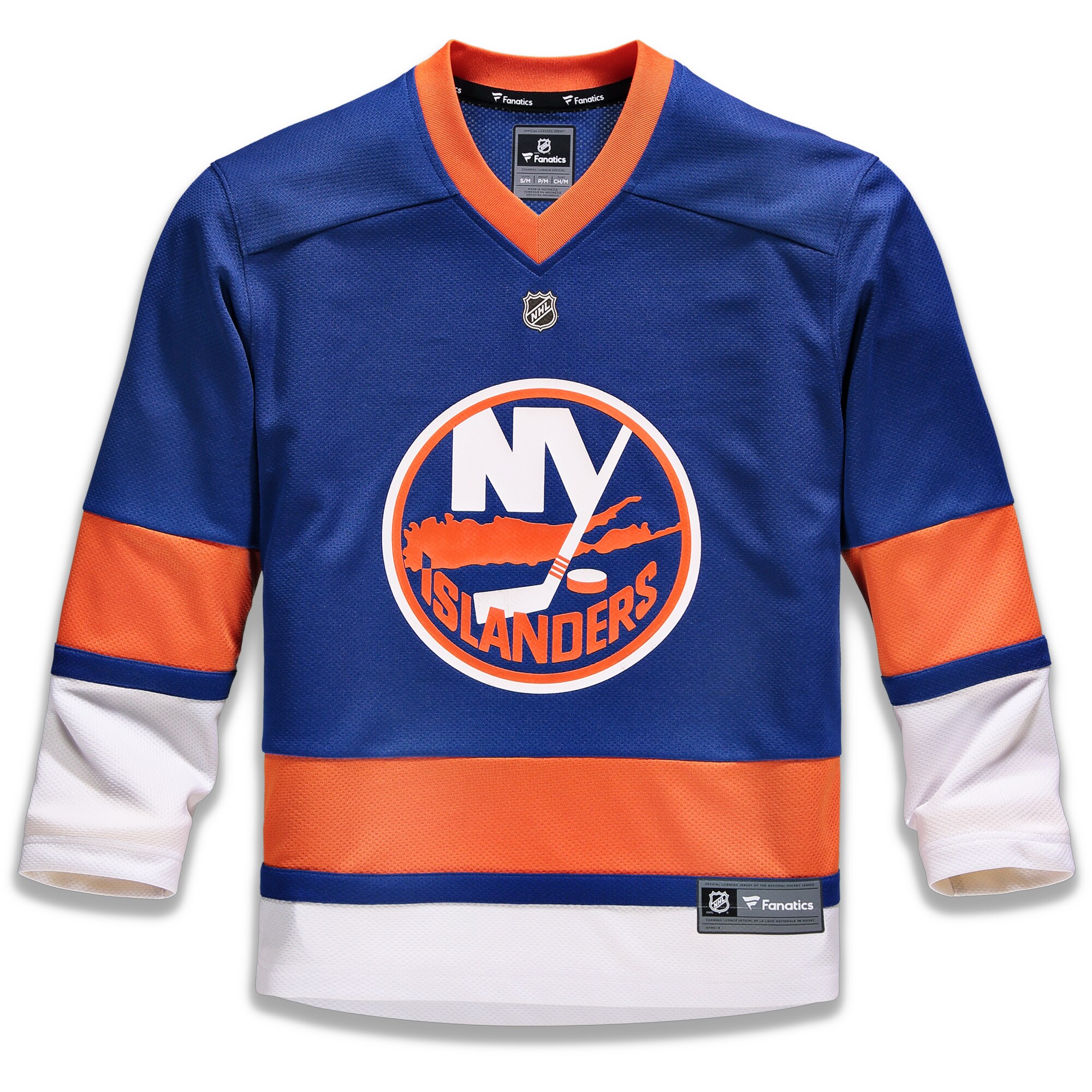 New York Islanders Fanatics Youth Home Replica Custom Jersey - Blue